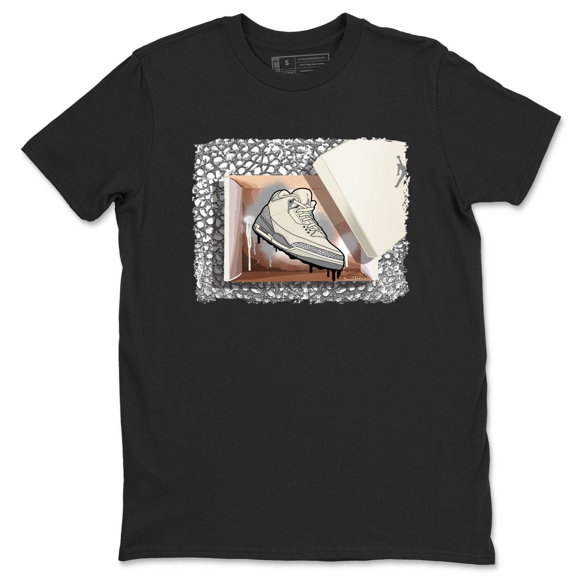 New Kicks snkmatch Tees - Air Jordan 3 Sail and Cement Grey