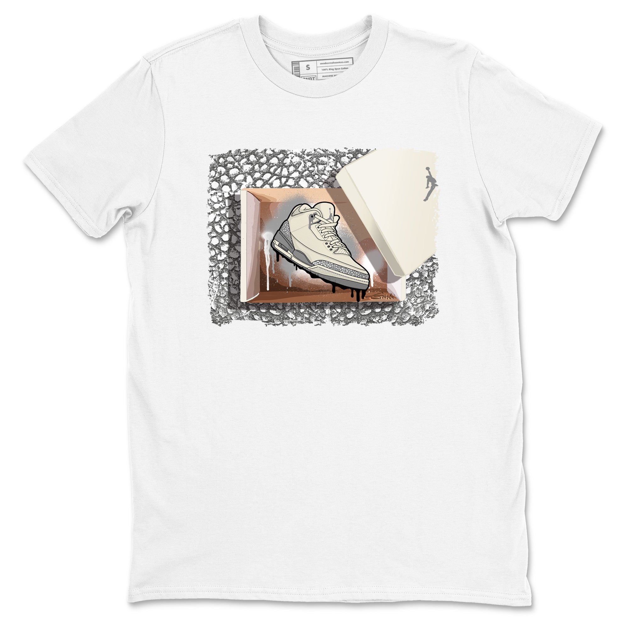 New Kicks snkmatch Tees - Air Jordan 3 Sail and Cement Grey
