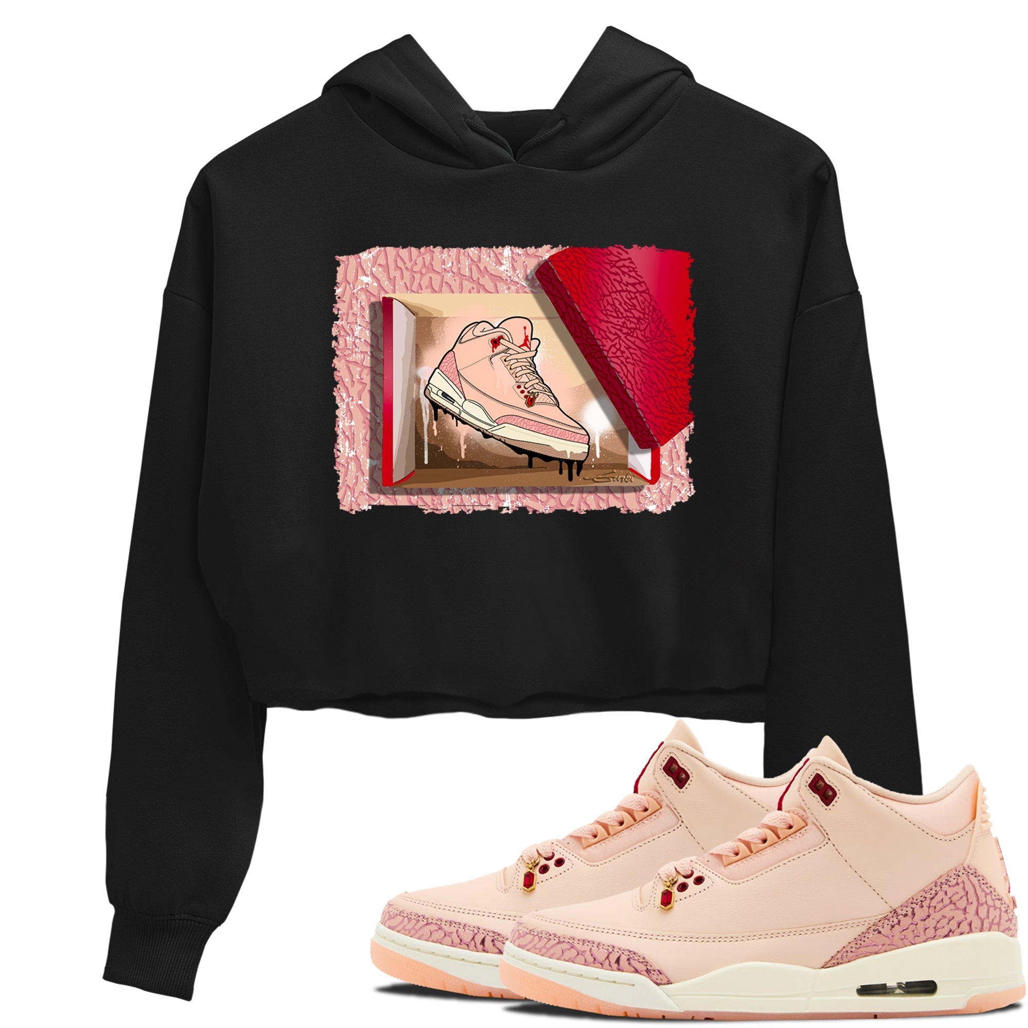 New Kicks snkmatch Women's Top - Air Jordan 3 Valentines Day