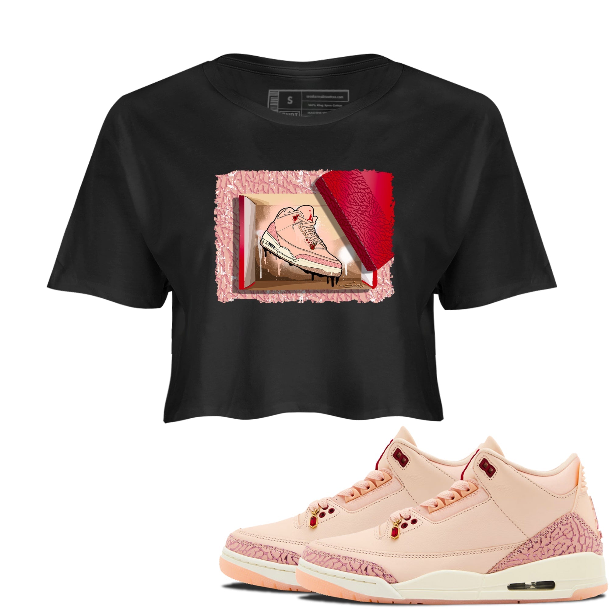 New Kicks snkmatch Women's Top - Air Jordan 3 Valentines Day
