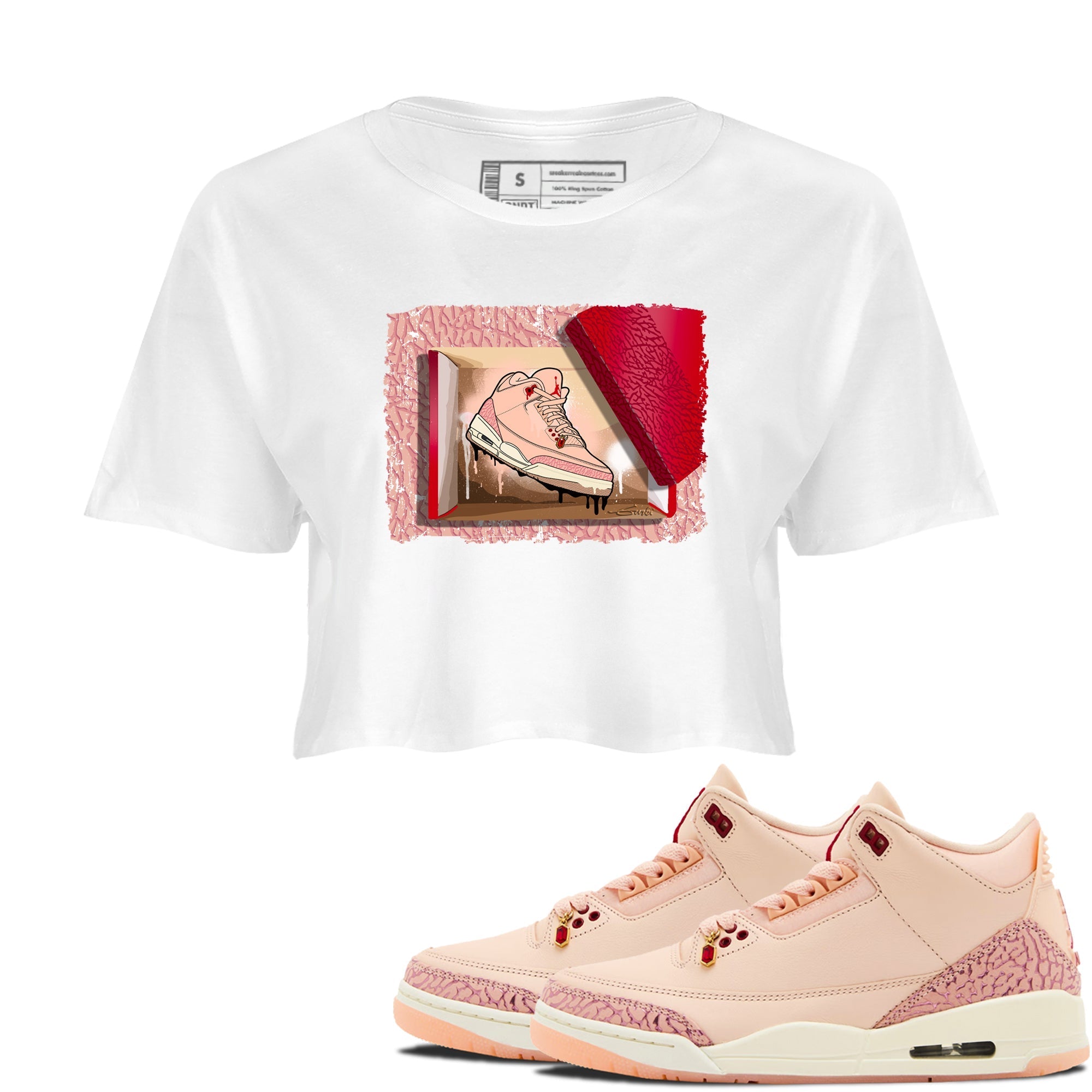 New Kicks snkmatch Women's Top - Air Jordan 3 Valentines Day