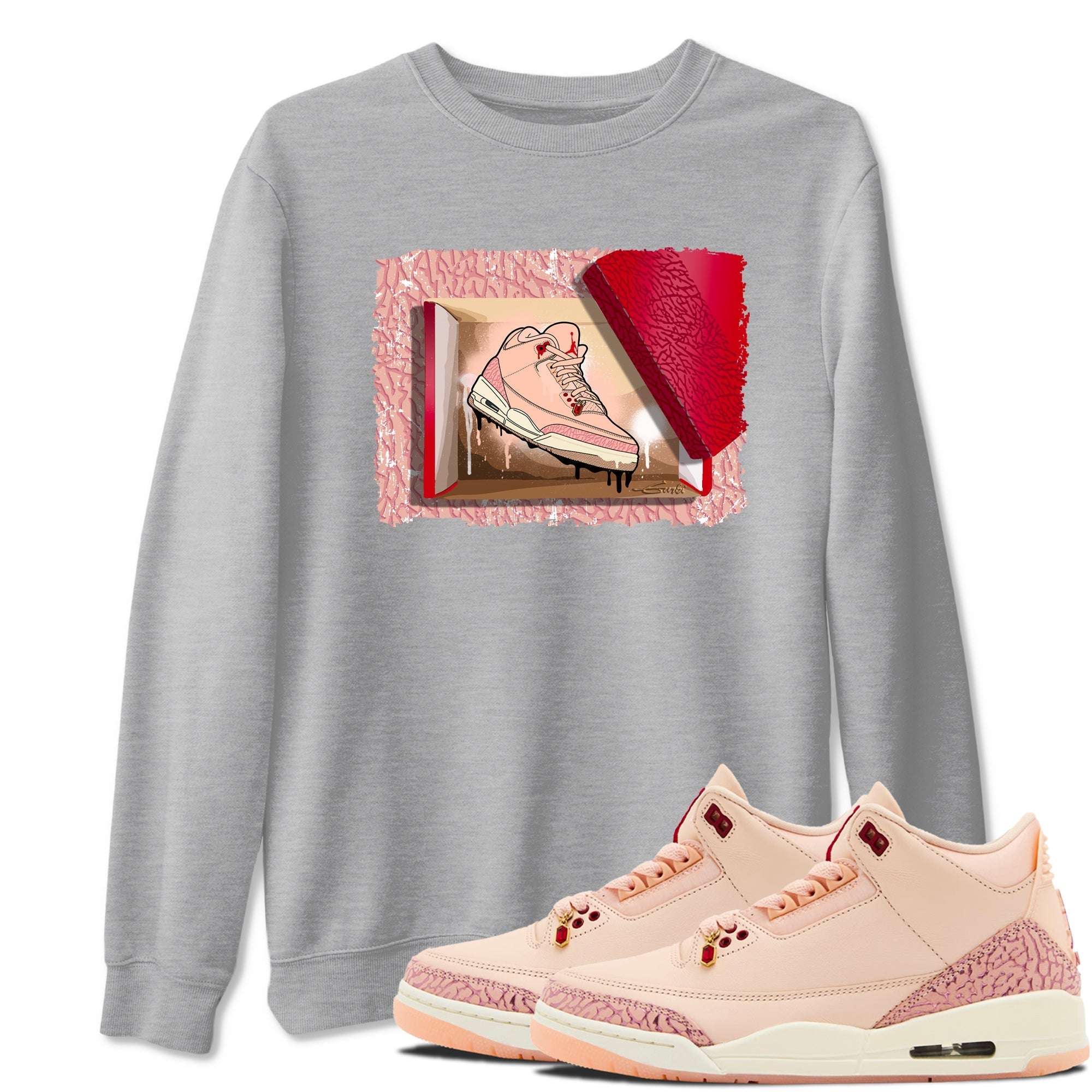 New Kicks snkmatch Tees - Air Jordan 3 Valentines Day