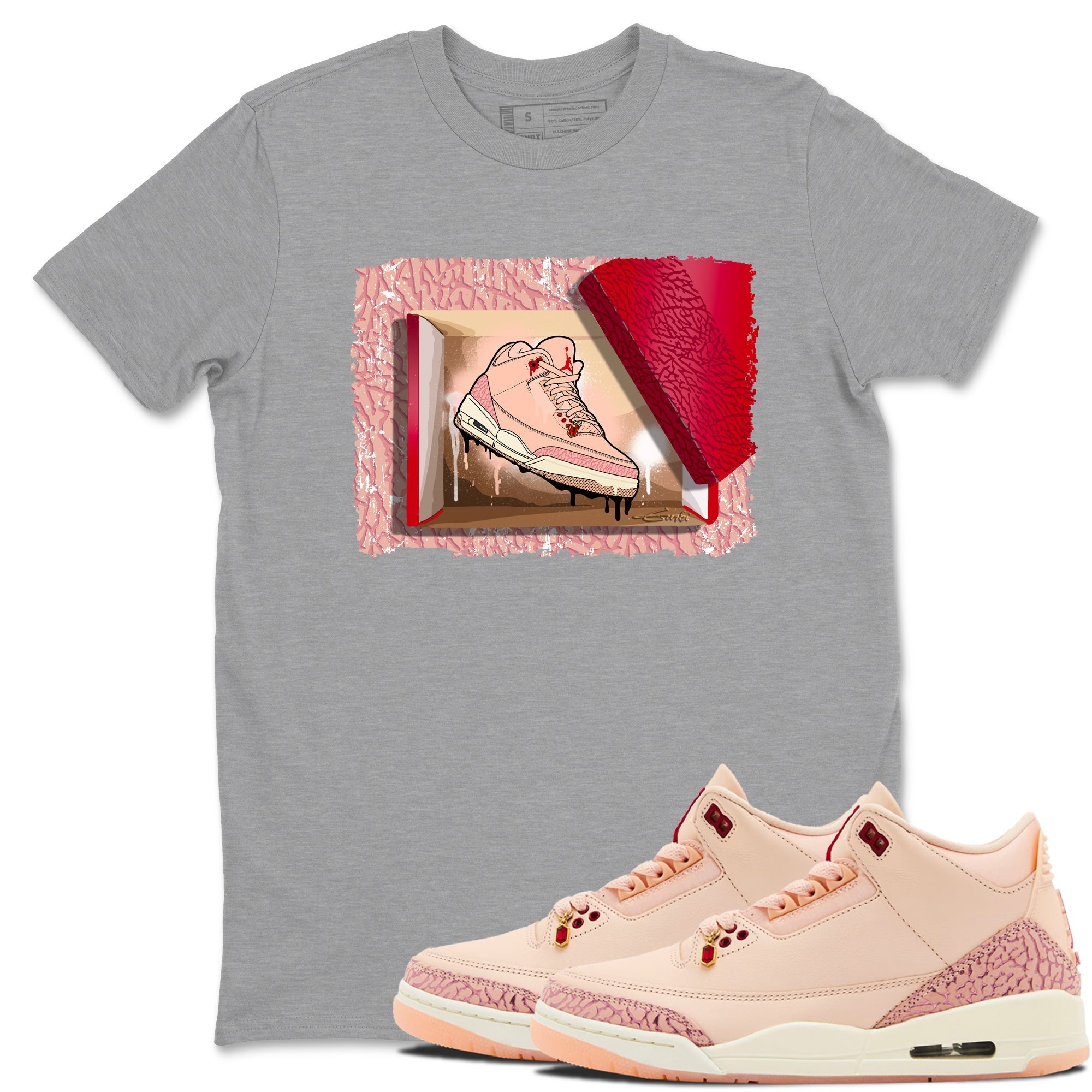 New Kicks snkmatch Tees - Air Jordan 3 Valentines Day