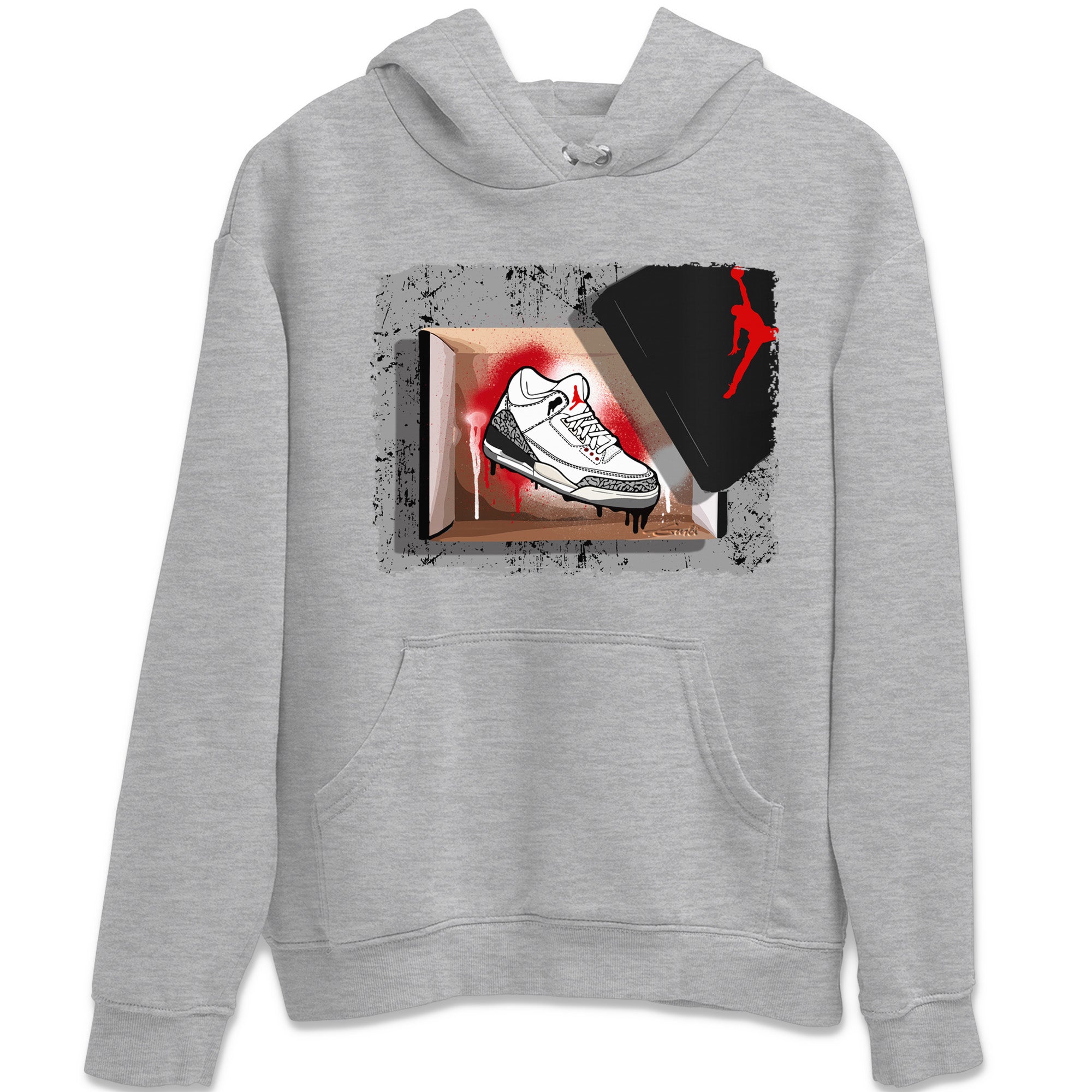 New Kicks Unisex Tops - Air Jordan 3 White Cement
