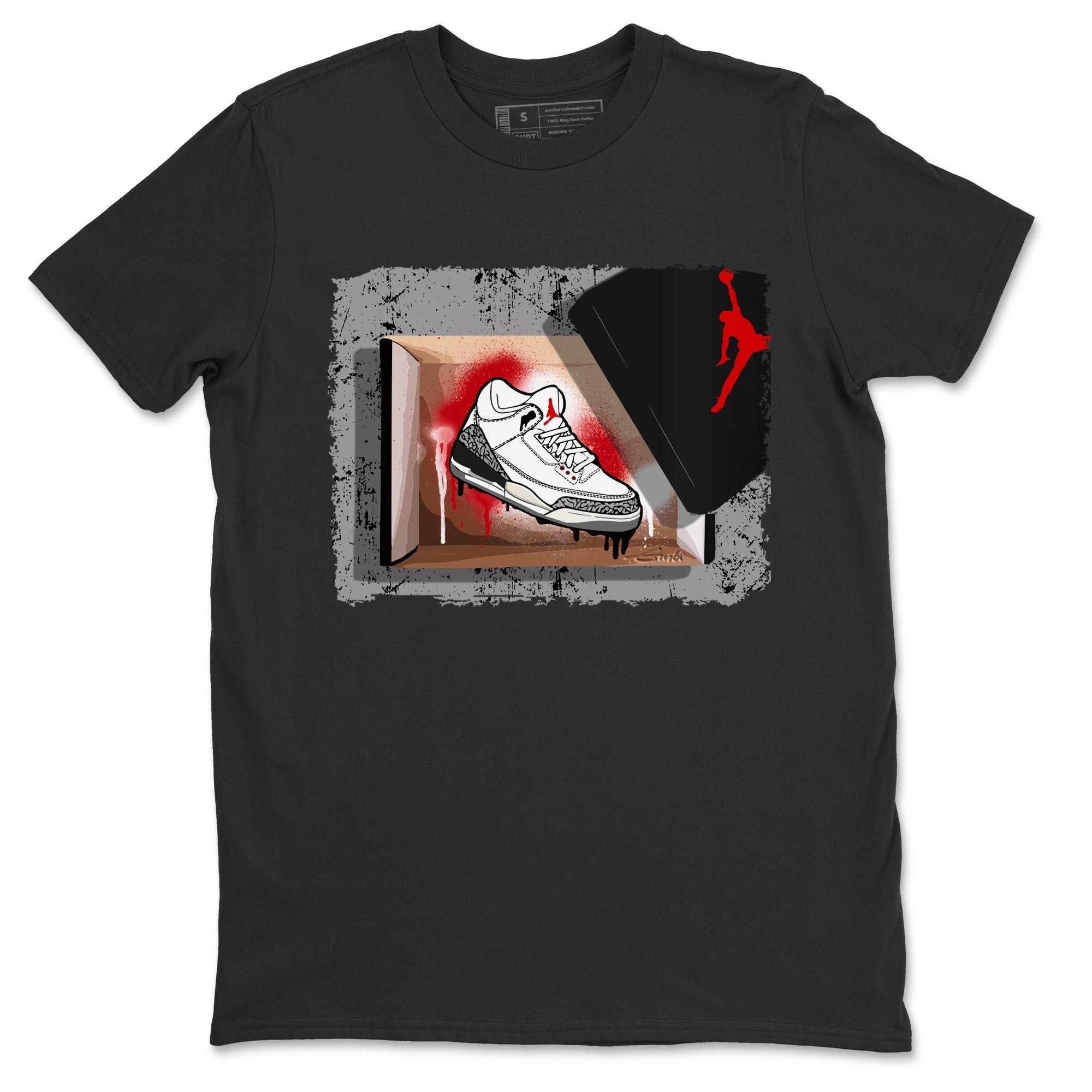 New Kicks Unisex Tops - Air Jordan 3 White Cement