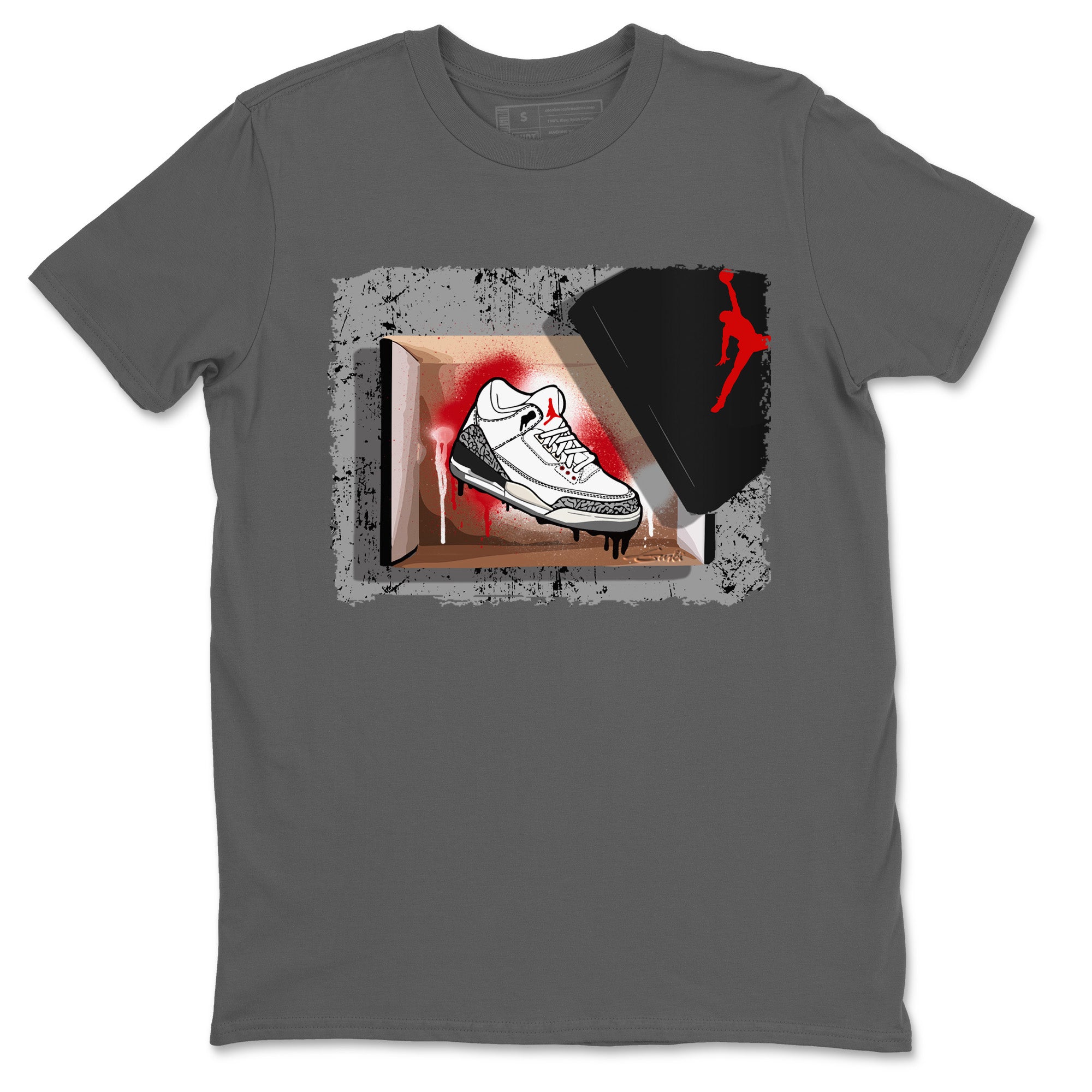 New Kicks Unisex Tops - Air Jordan 3 White Cement