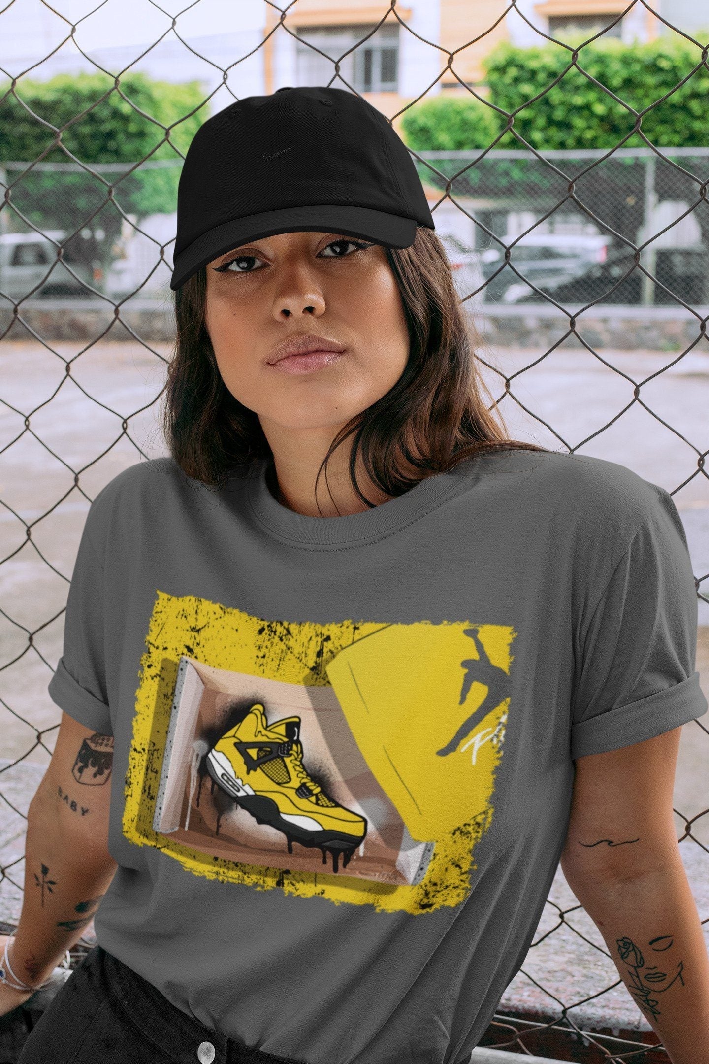 New Kicks Unisex Tops - Air Jordan 4 Lightning