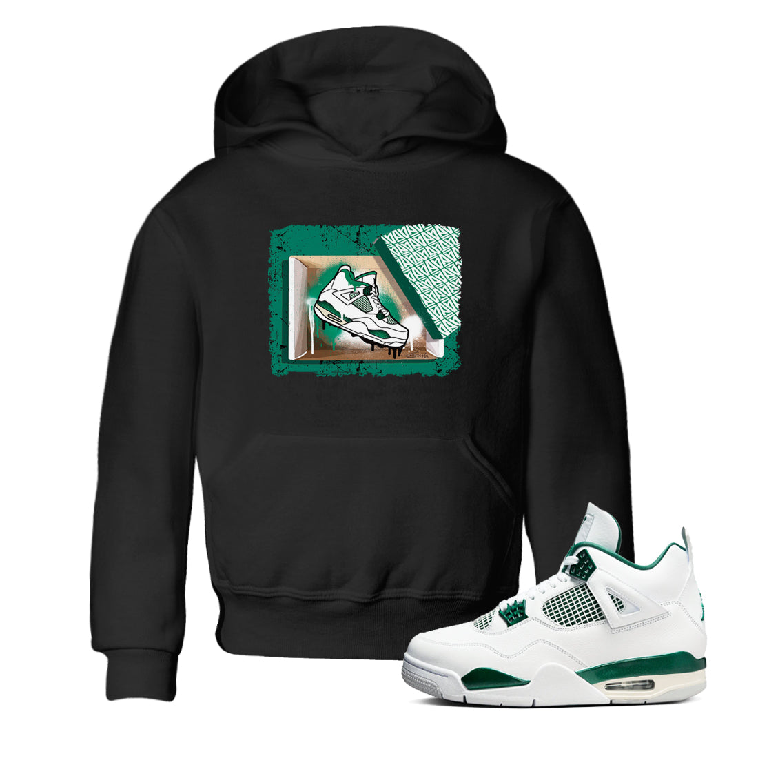 New Kicks snkmatch Tees Kids - Air Jordan 4 Oxidized Green