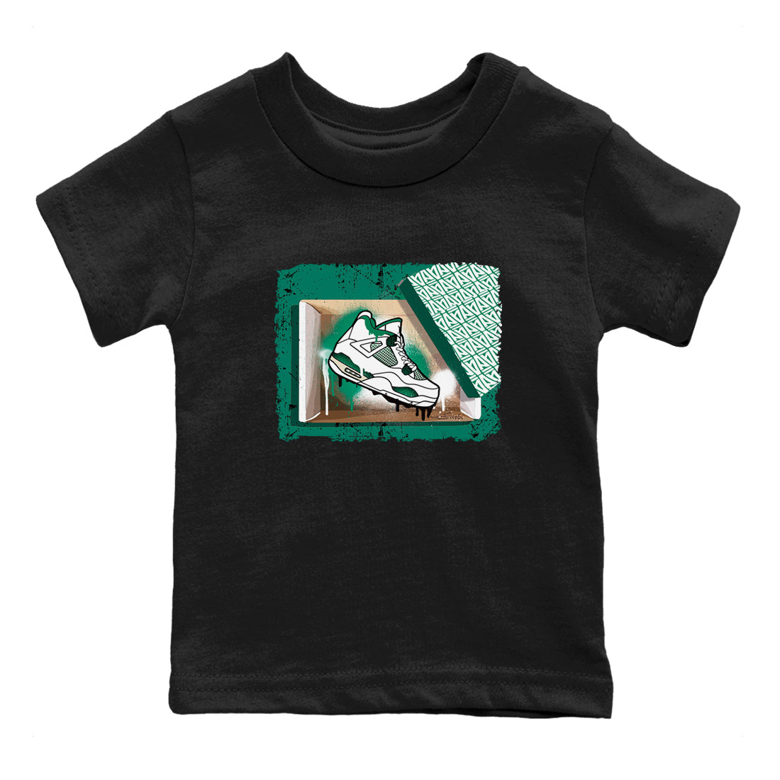 New Kicks snkmatch Tees Kids - Air Jordan 4 Oxidized Green
