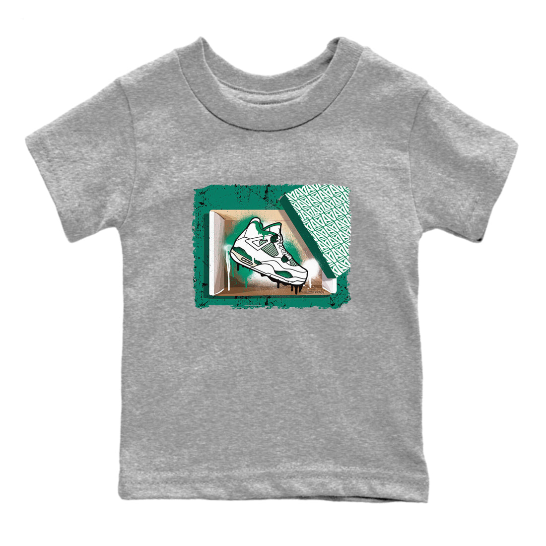 New Kicks snkmatch Tees Kids - Air Jordan 4 Oxidized Green