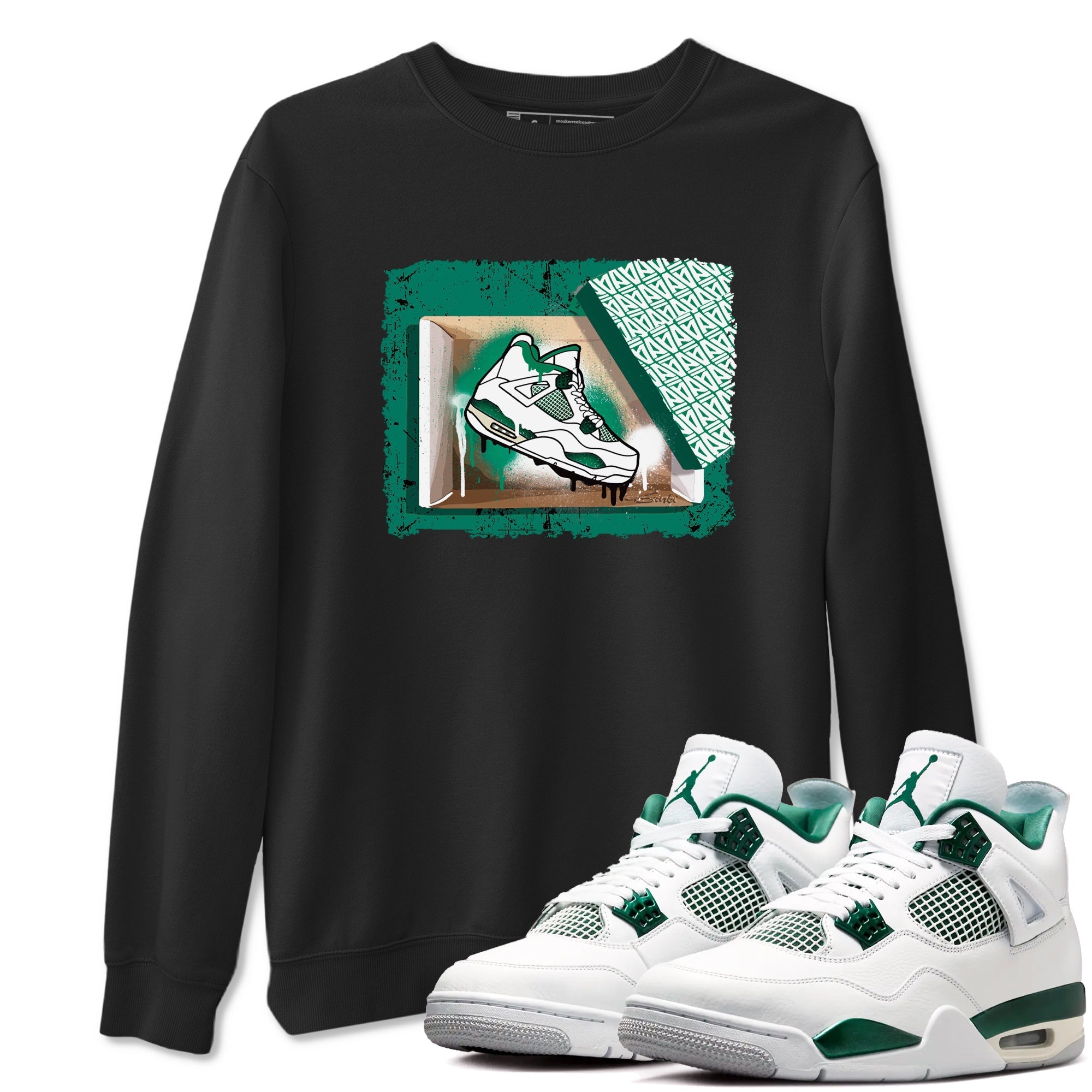 New Kicks snkmatch Tees - Air Jordan 4 Oxidized Green