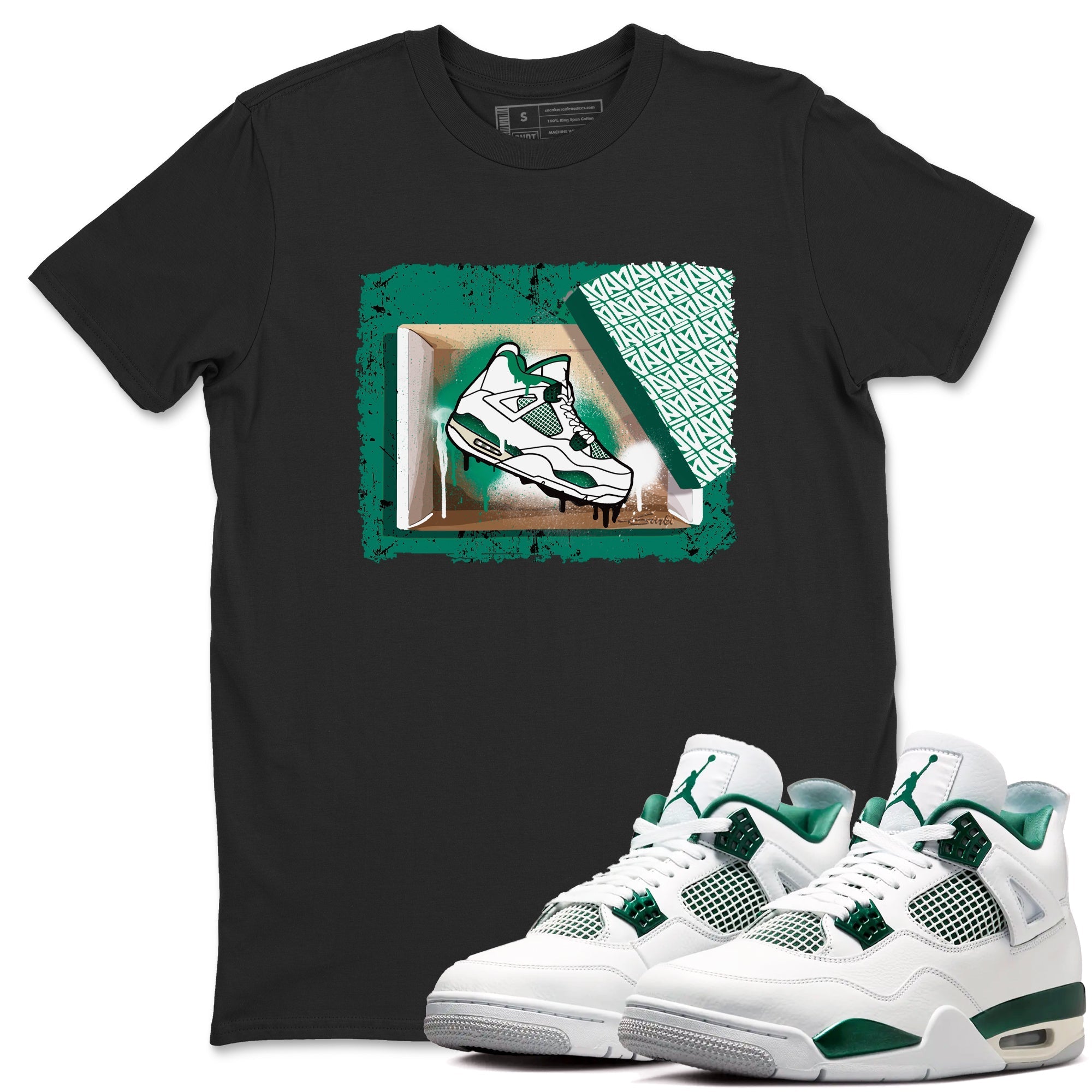 New Kicks snkmatch Tees - Air Jordan 4 Oxidized Green