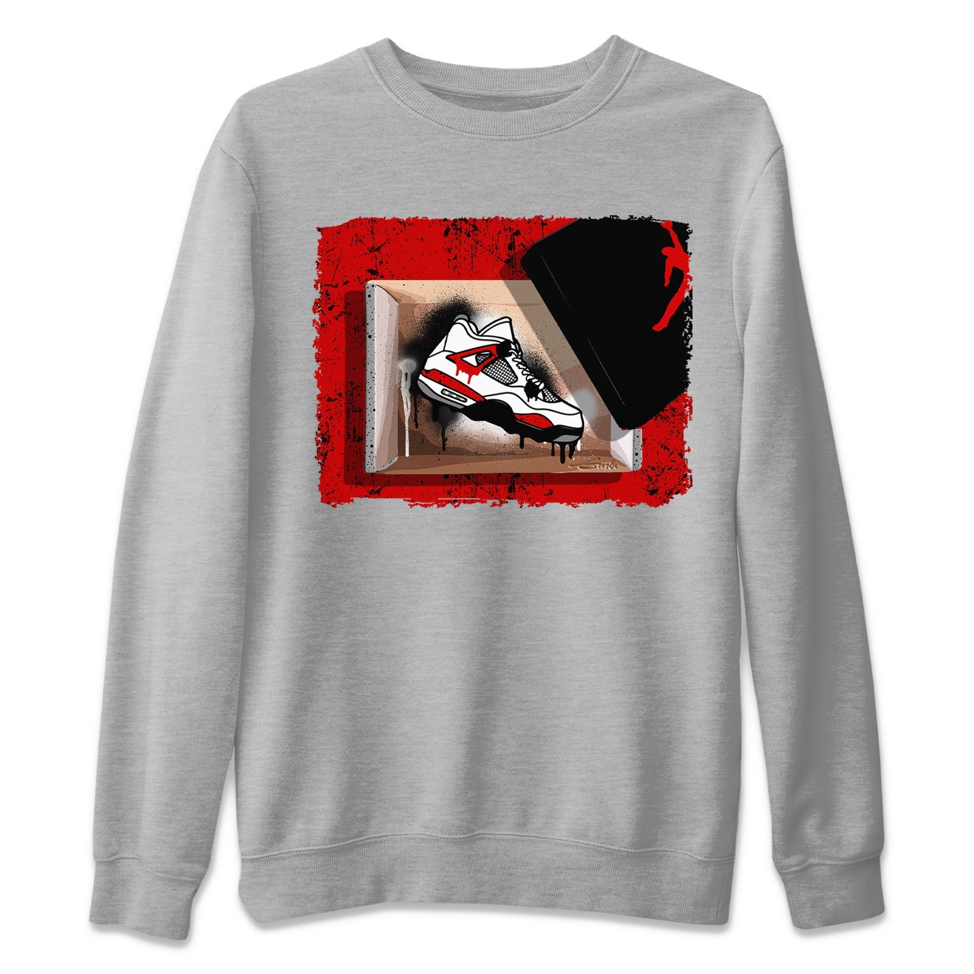 New Kicks snkmatch Tee - Air Jordan 4 Red Cement