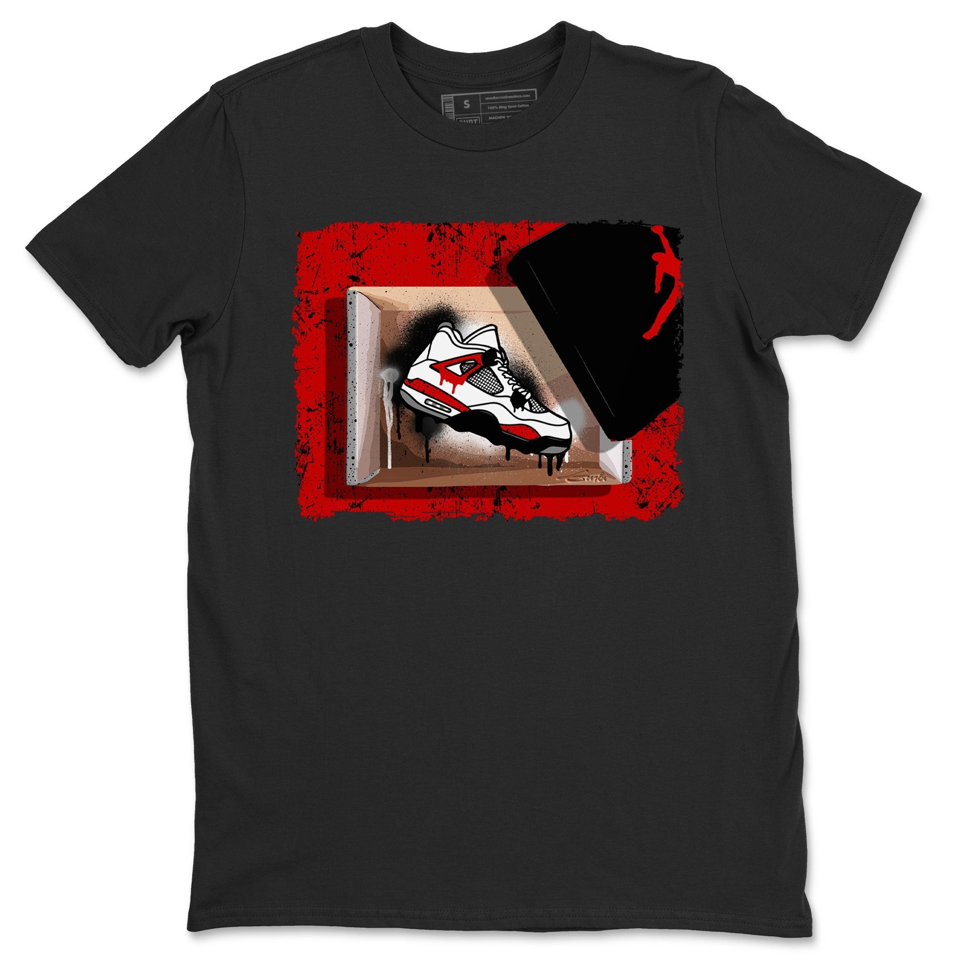 New Kicks snkmatch Tee - Air Jordan 4 Red Cement