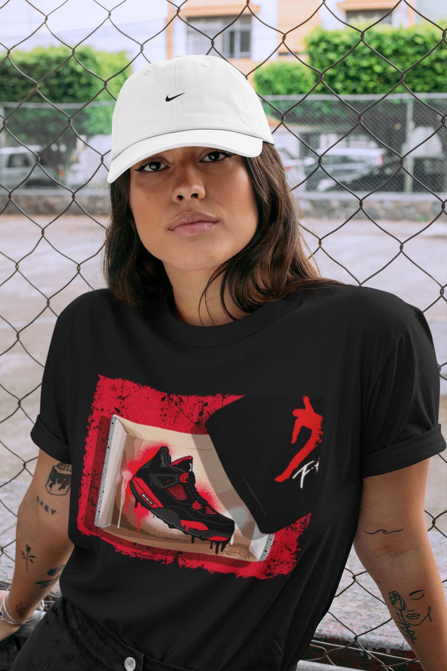New Kicks Unisex Tops - Air Jordan 4 Red Thunder
