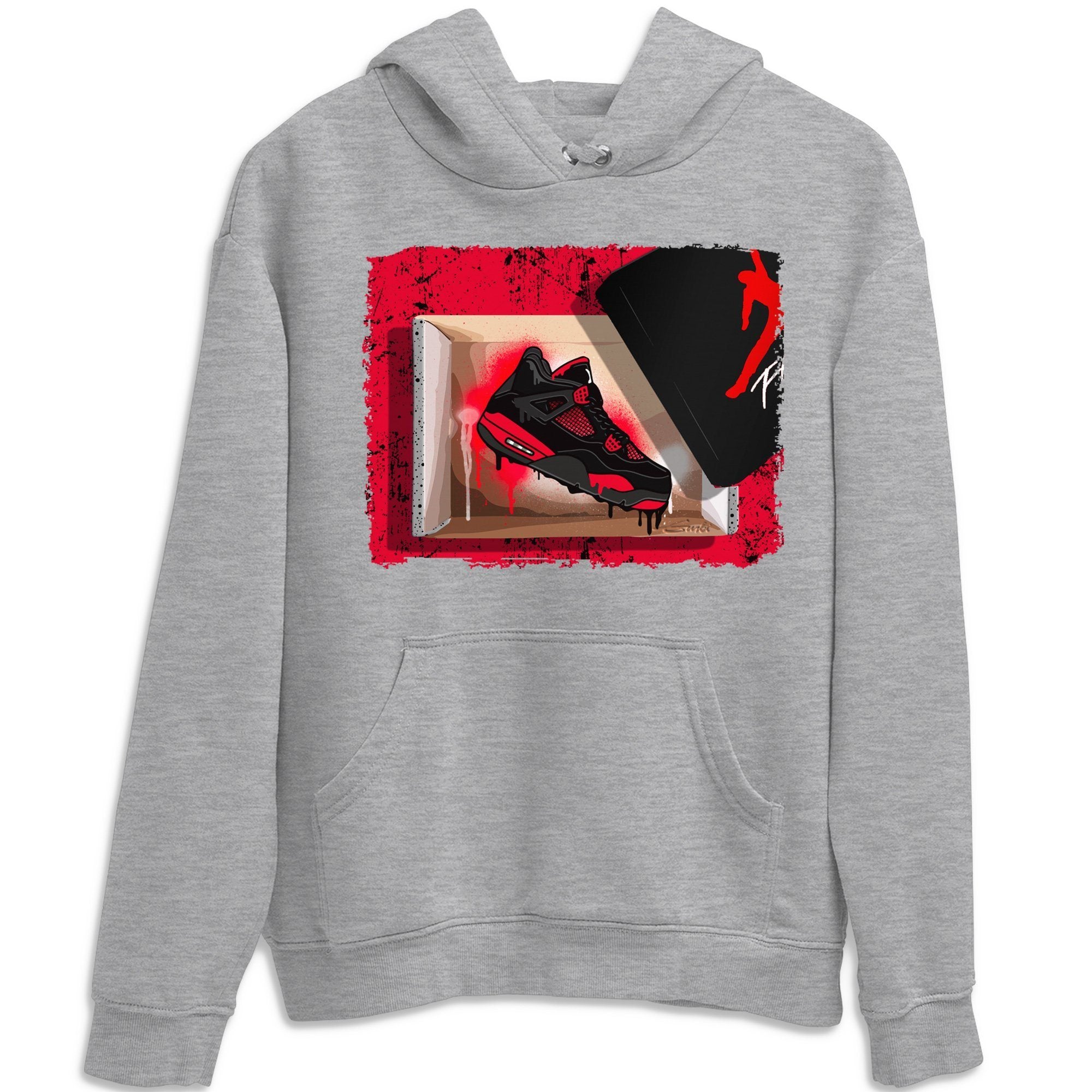 New Kicks Unisex Tops - Air Jordan 4 Red Thunder