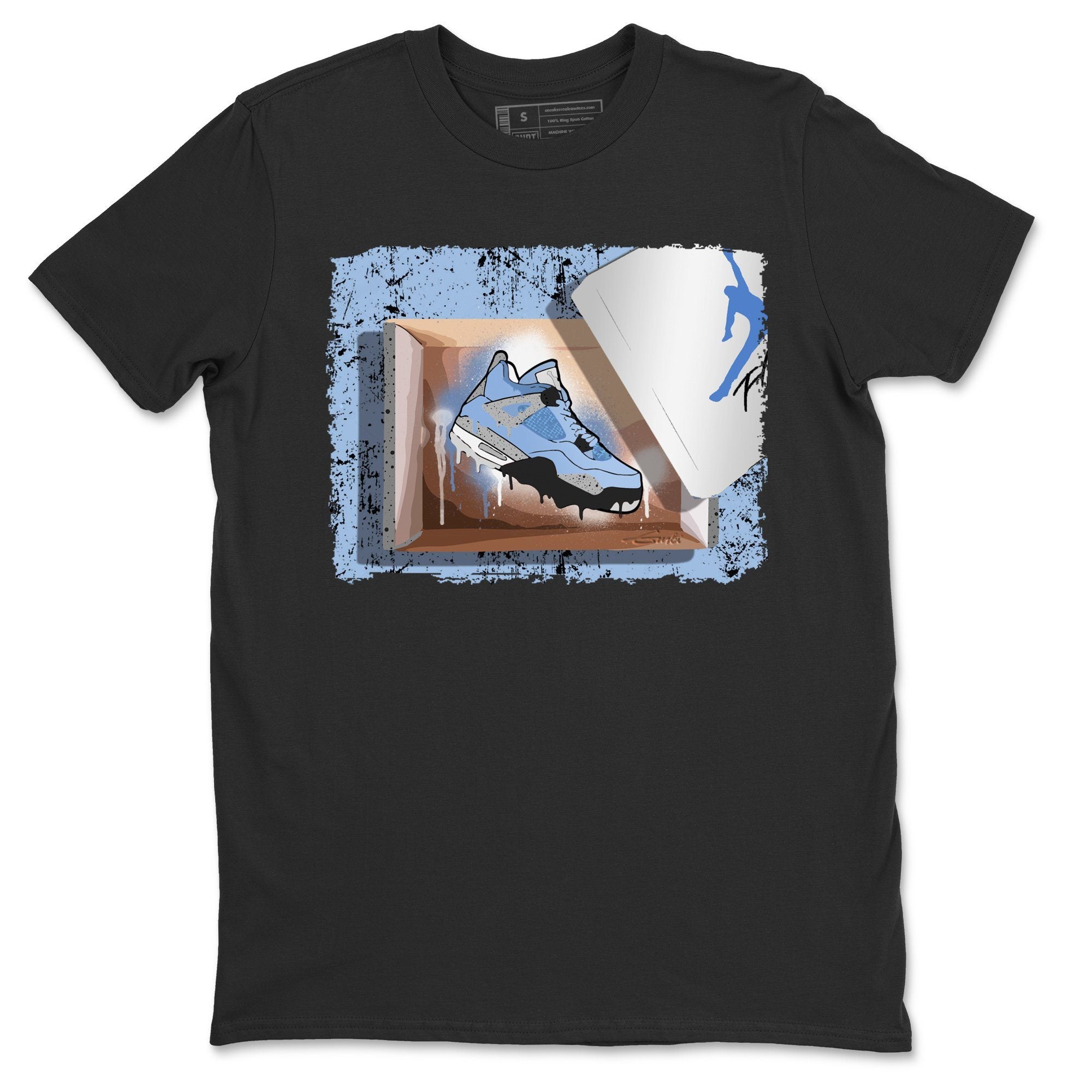 New Kicks Unisex Tops - Air Jordan 4 University Blue