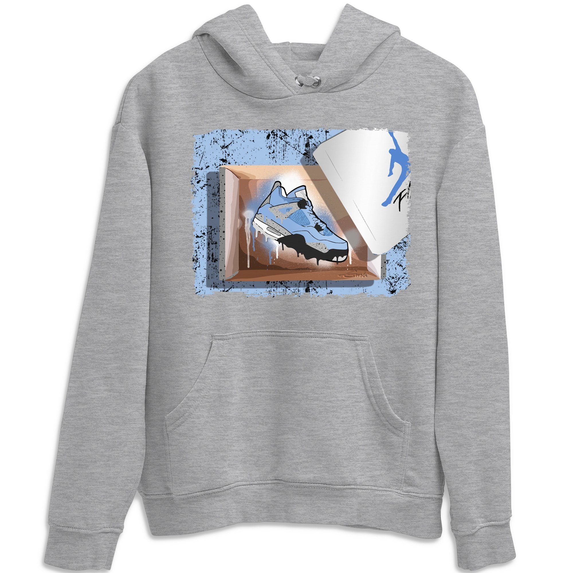 New Kicks Unisex Tops - Air Jordan 4 University Blue