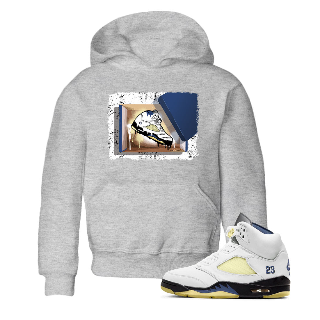 New Kicks snkmatch Tee Kids - Air Jordan 5 A Ma Maniere x Photon Dust