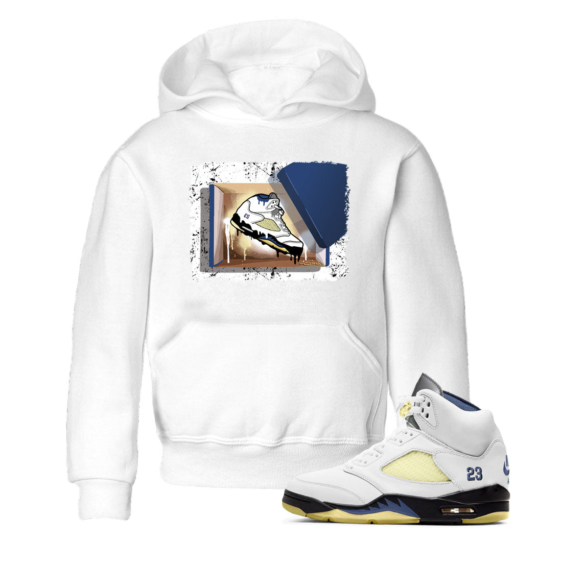 New Kicks snkmatch Tee Kids - Air Jordan 5 A Ma Maniere x Photon Dust