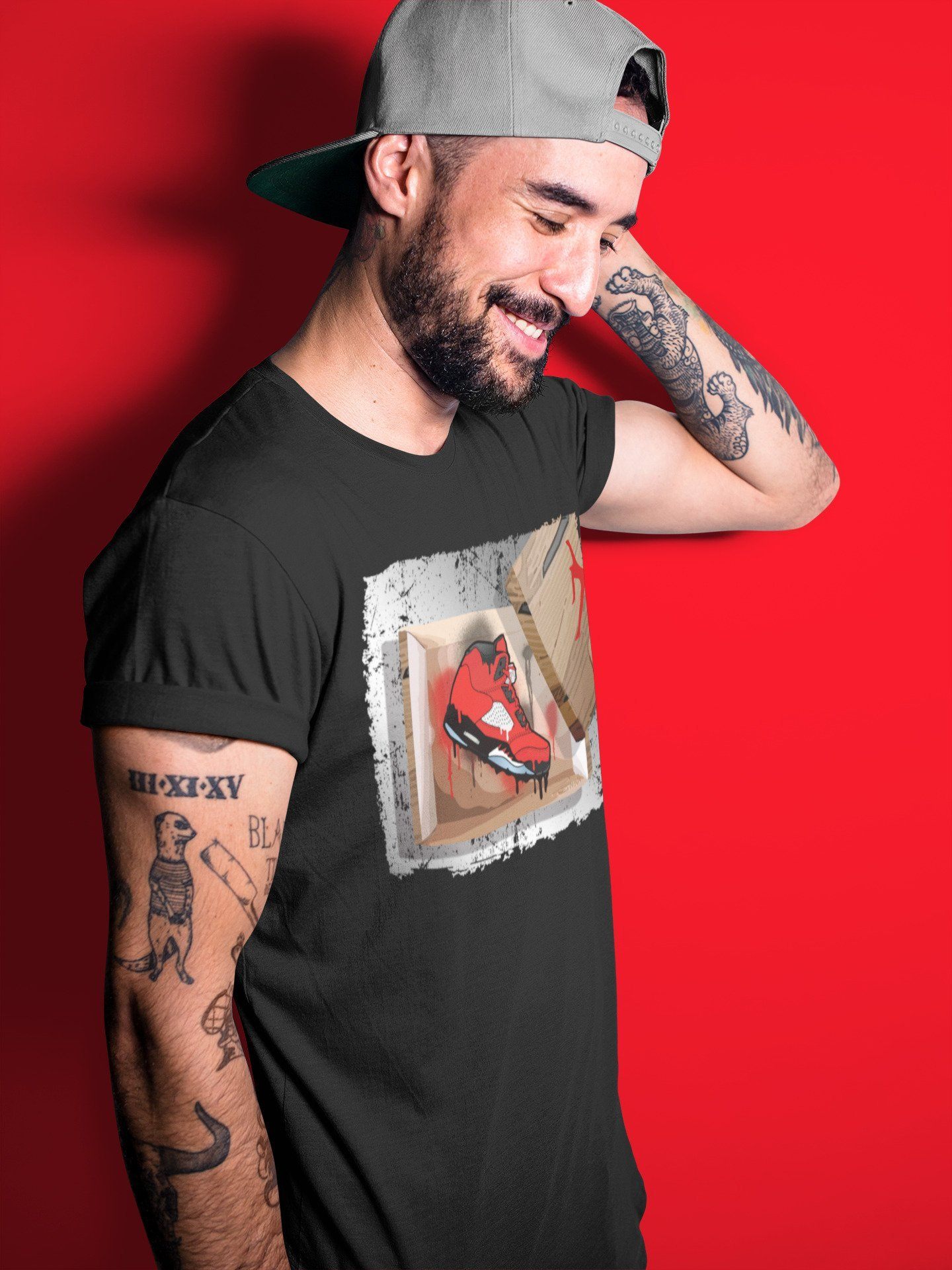 New Kicks Unisex Tops - Air Jordan 5 Raging Bull
