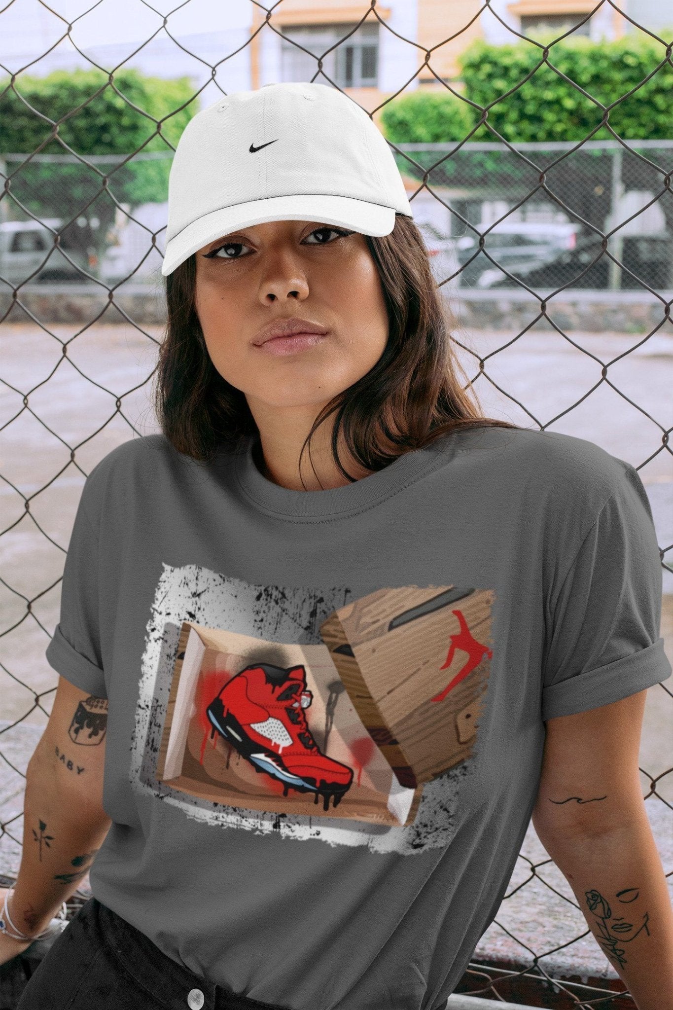 New Kicks Unisex Tops - Air Jordan 5 Raging Bull