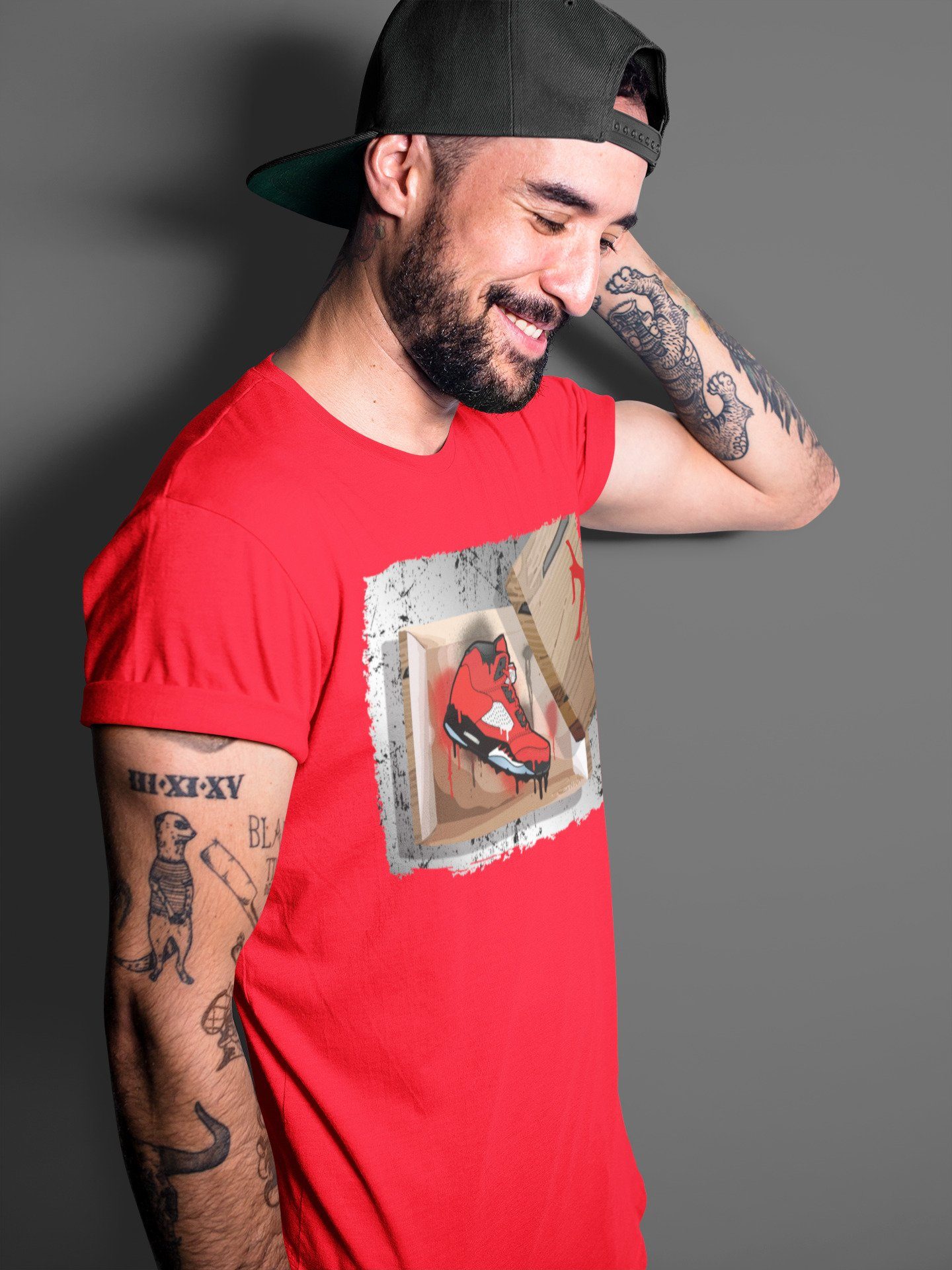New Kicks Unisex Tops - Air Jordan 5 Raging Bull