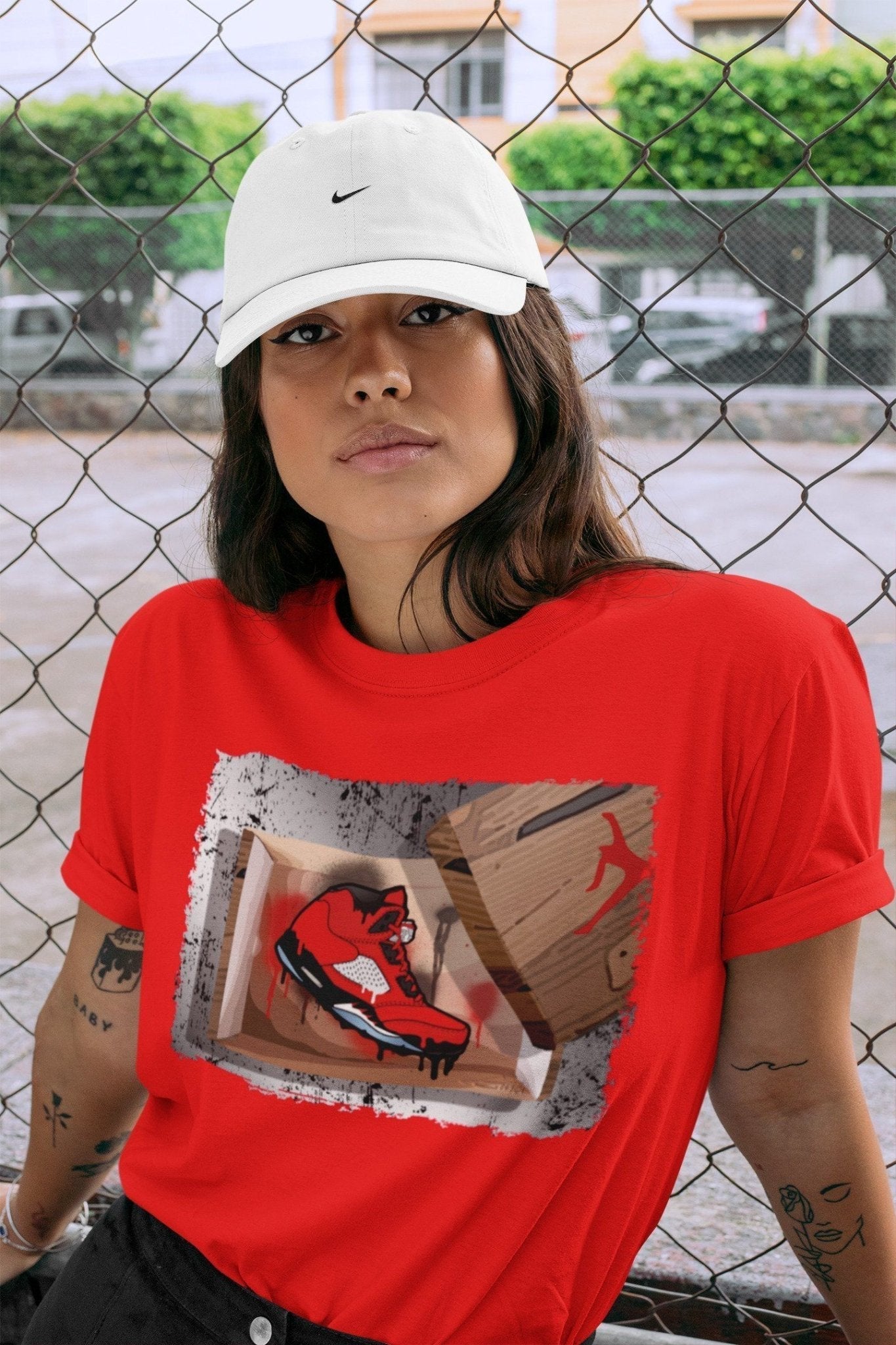 New Kicks Unisex Tops - Air Jordan 5 Raging Bull