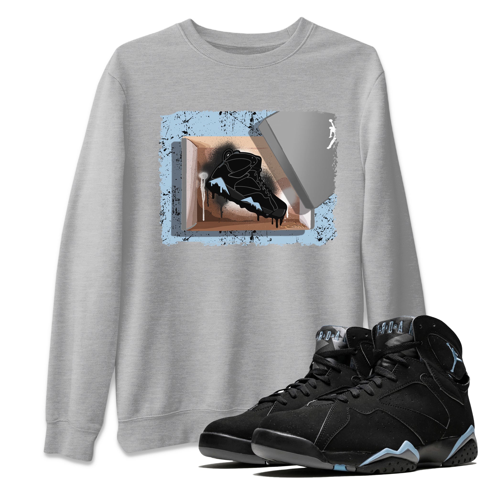 New Kicks Unisex Tops - Air Jordan 7 Chambray