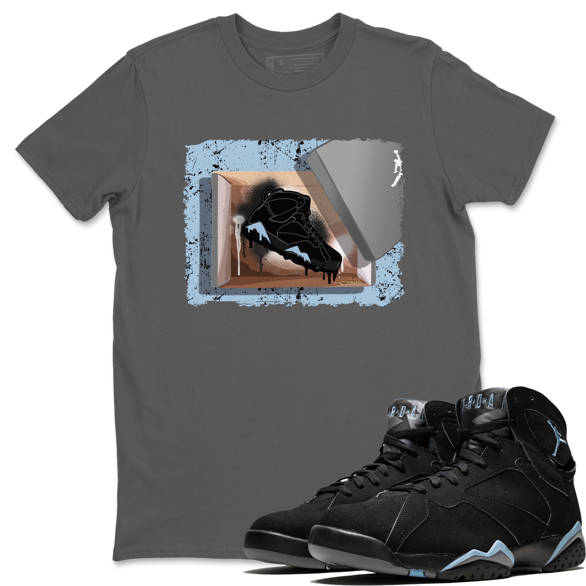 New Kicks Unisex Tops - Air Jordan 7 Chambray