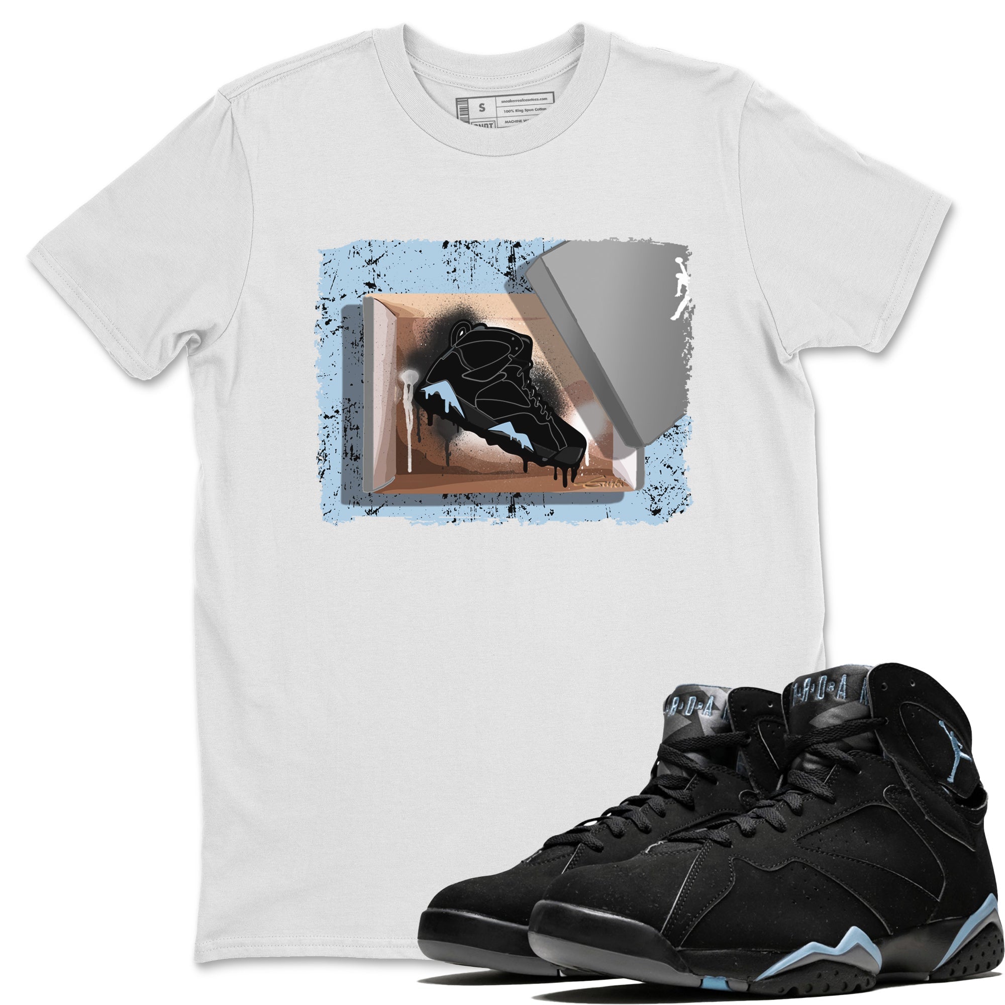 New Kicks Unisex Tops - Air Jordan 7 Chambray
