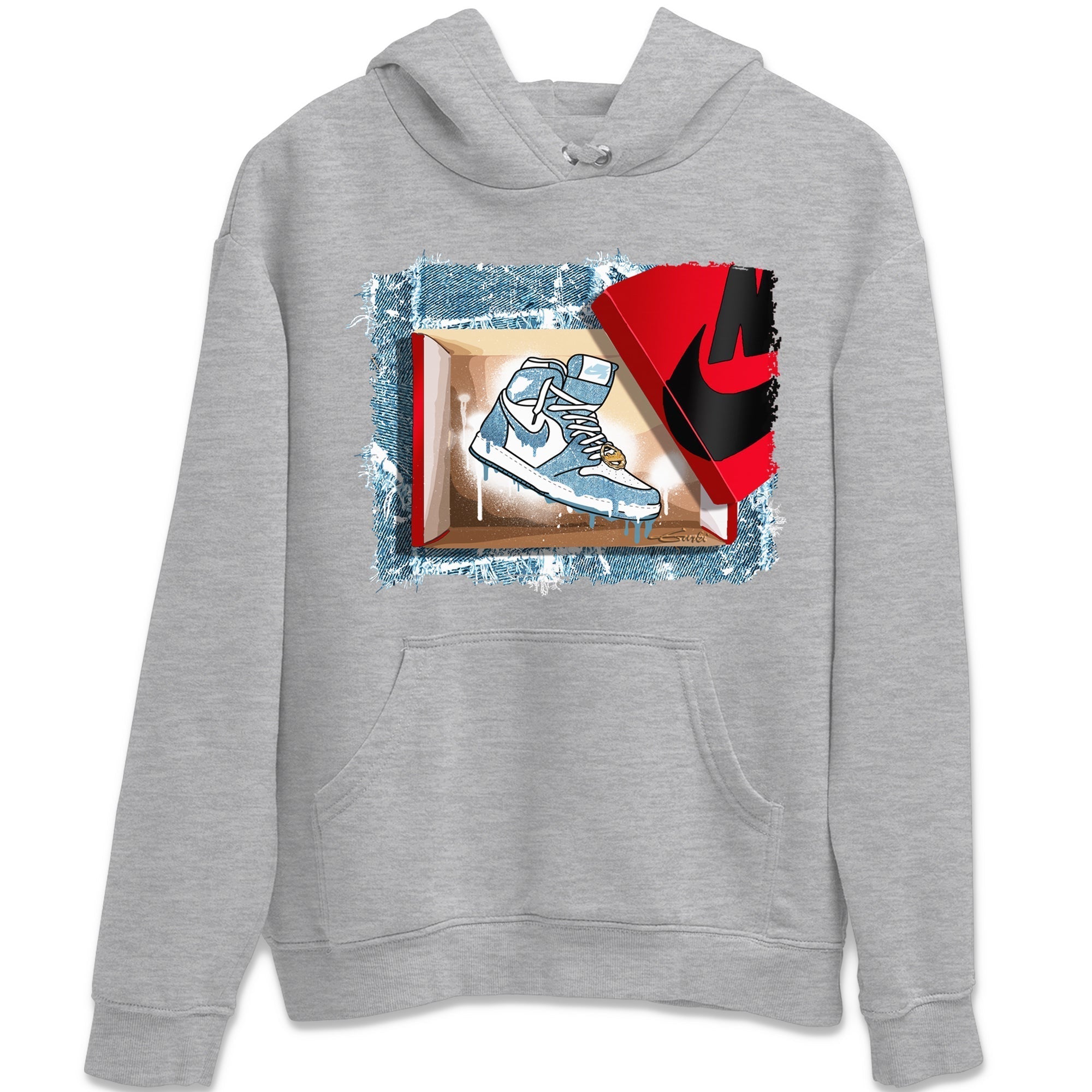 New Kicks Unisex Tops - Air Jordan 1 Denim