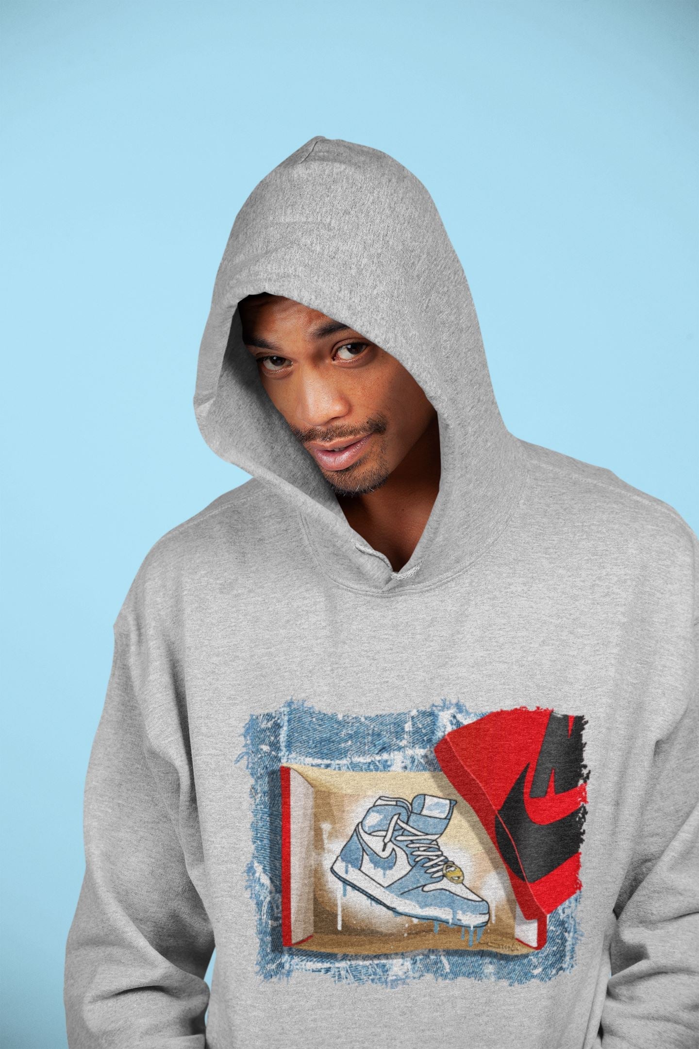 New Kicks Unisex Tops - Air Jordan 1 Denim