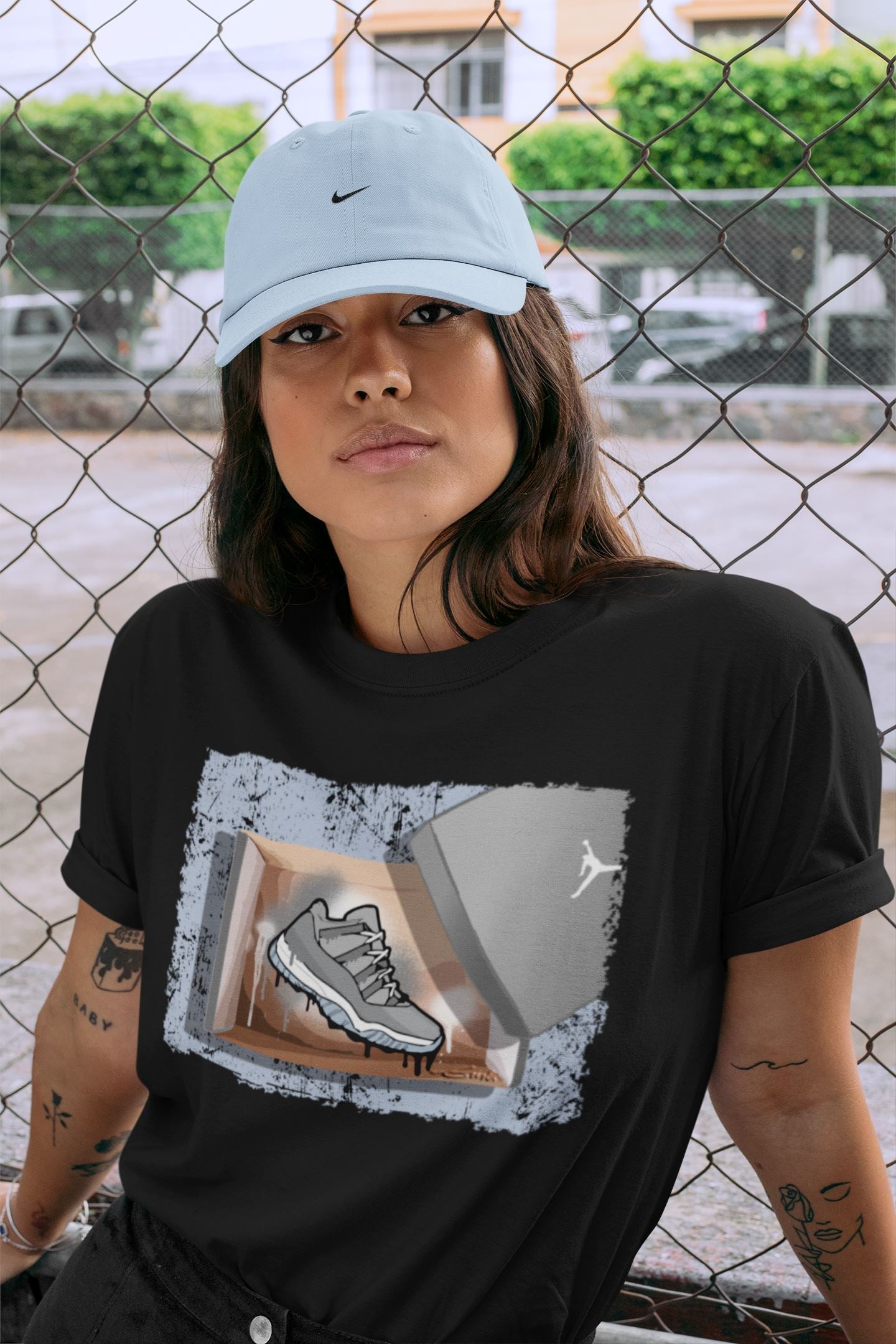 New Kicks Unisex Tops - Air Jordan 11 Cool Grey
