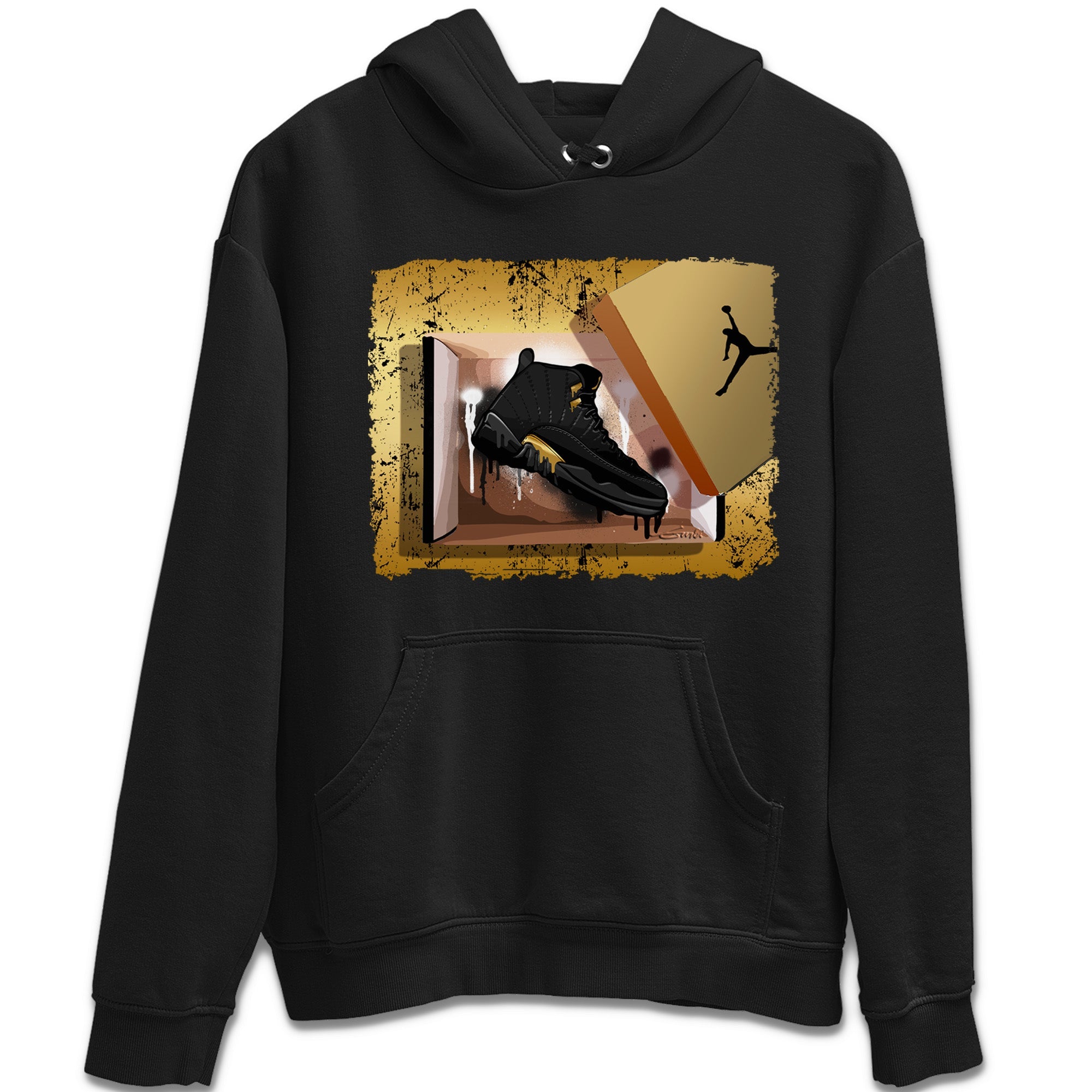 New Kicks Unisex Tops - Air Jordan 12 Black Taxi