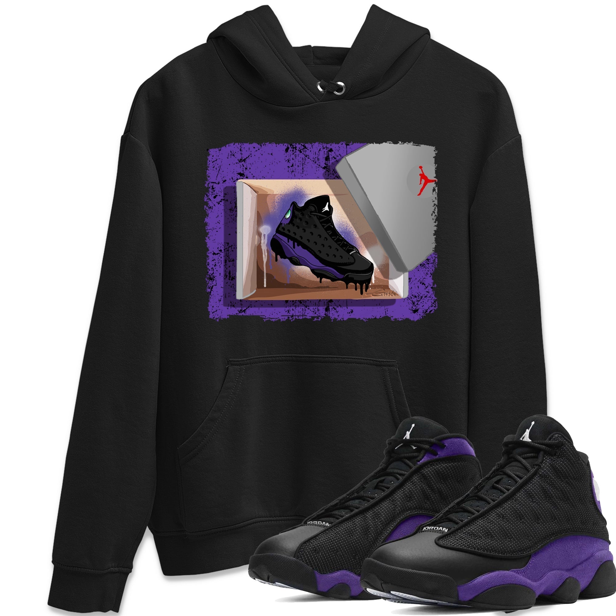New Kicks Unisex Tops - Air Jordan 13 Court Purple