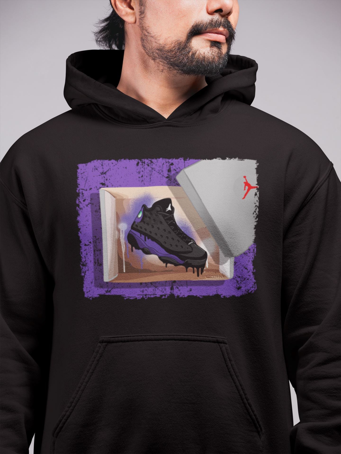New Kicks Unisex Tops - Air Jordan 13 Court Purple