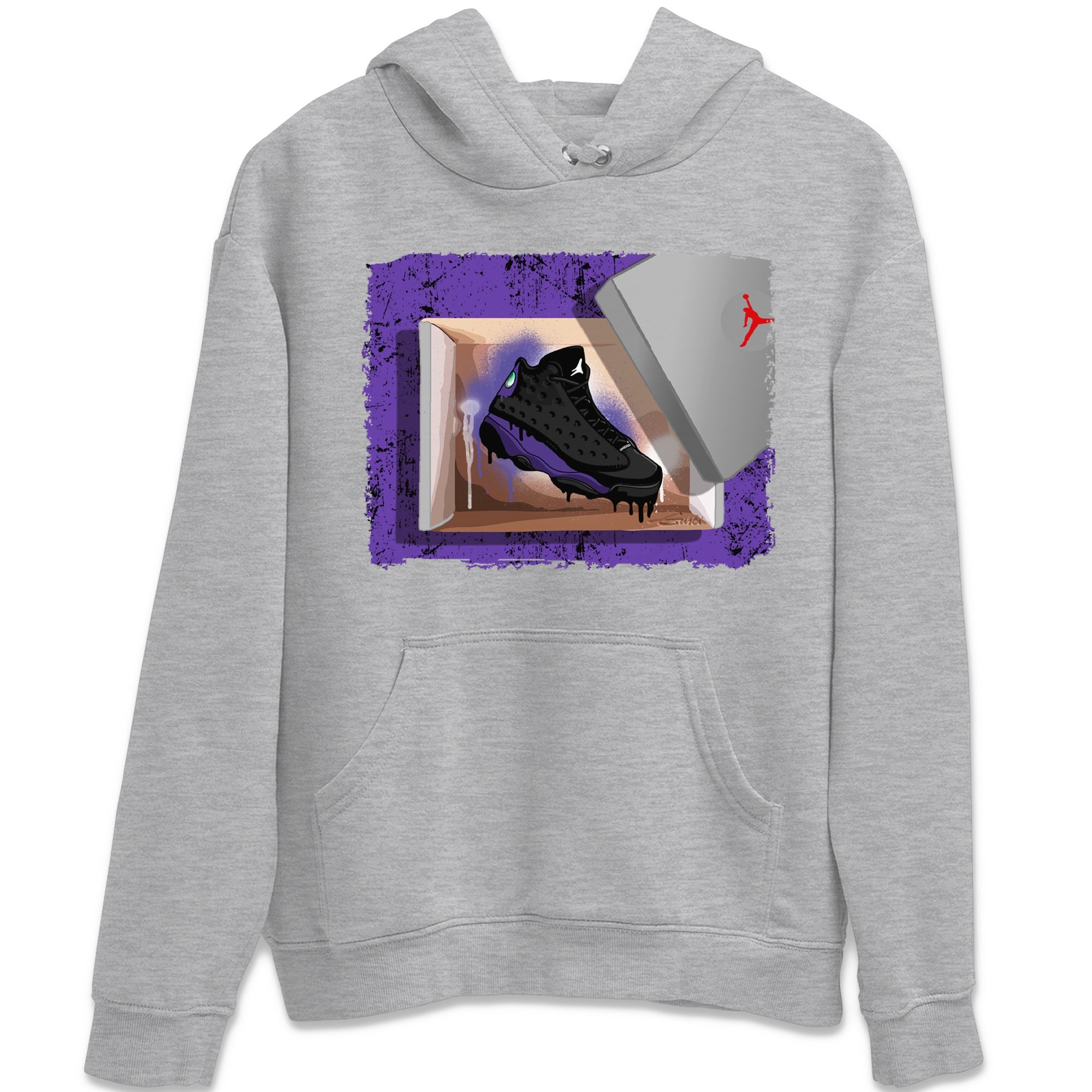 New Kicks Unisex Tops - Air Jordan 13 Court Purple