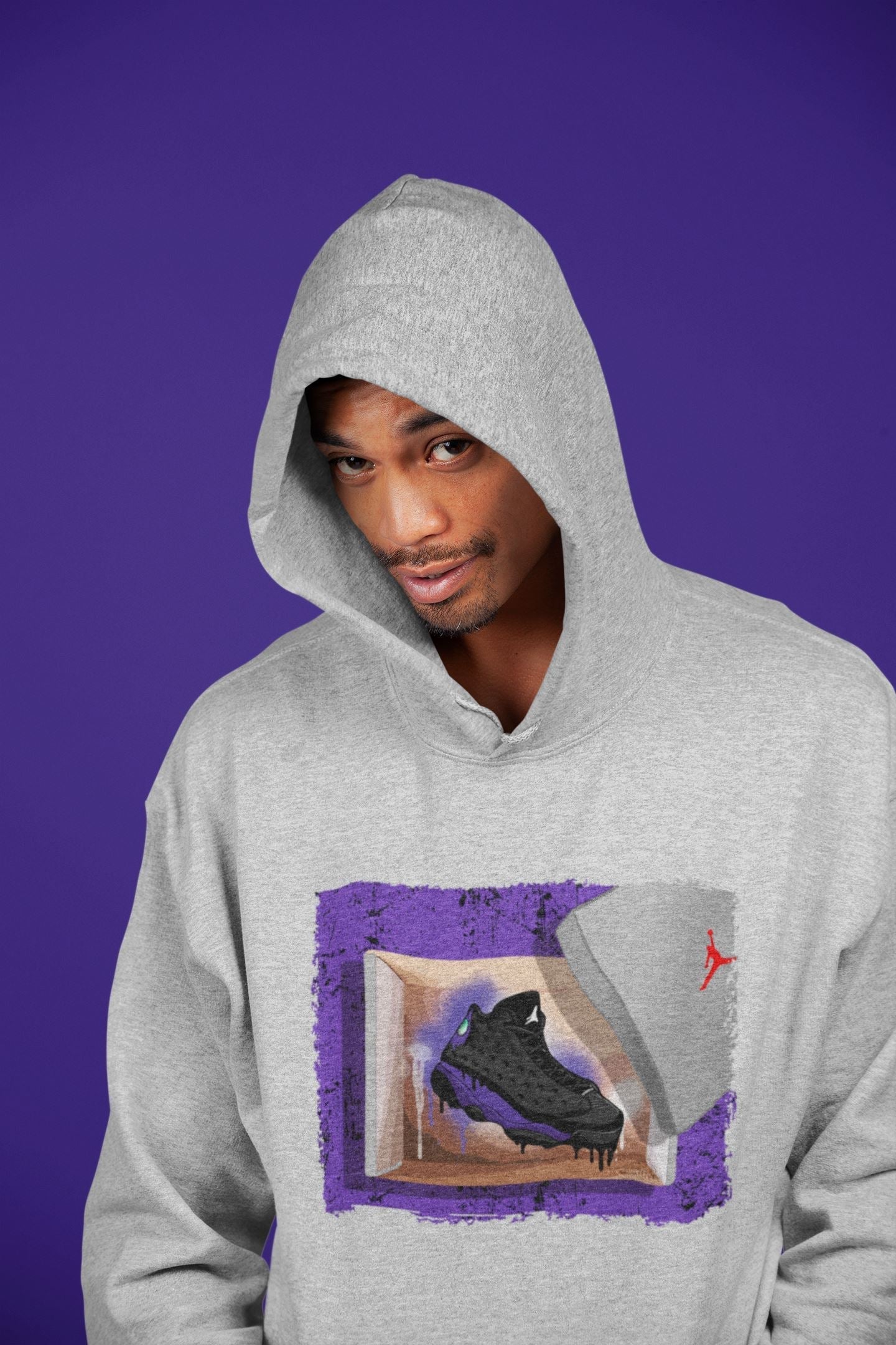 New Kicks Unisex Tops - Air Jordan 13 Court Purple