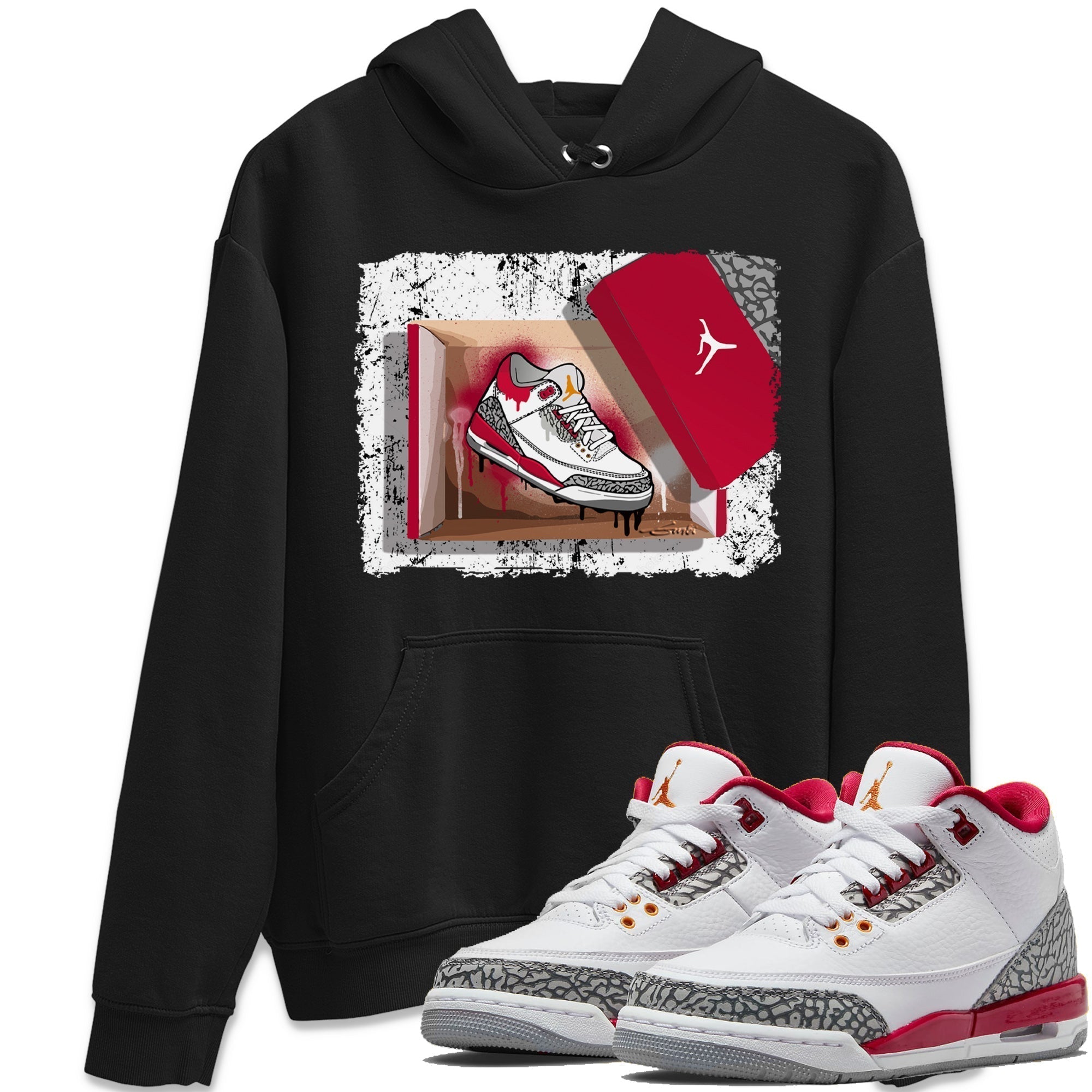 New Kicks Unisex Tops - Air Jordan 3 Cardinal