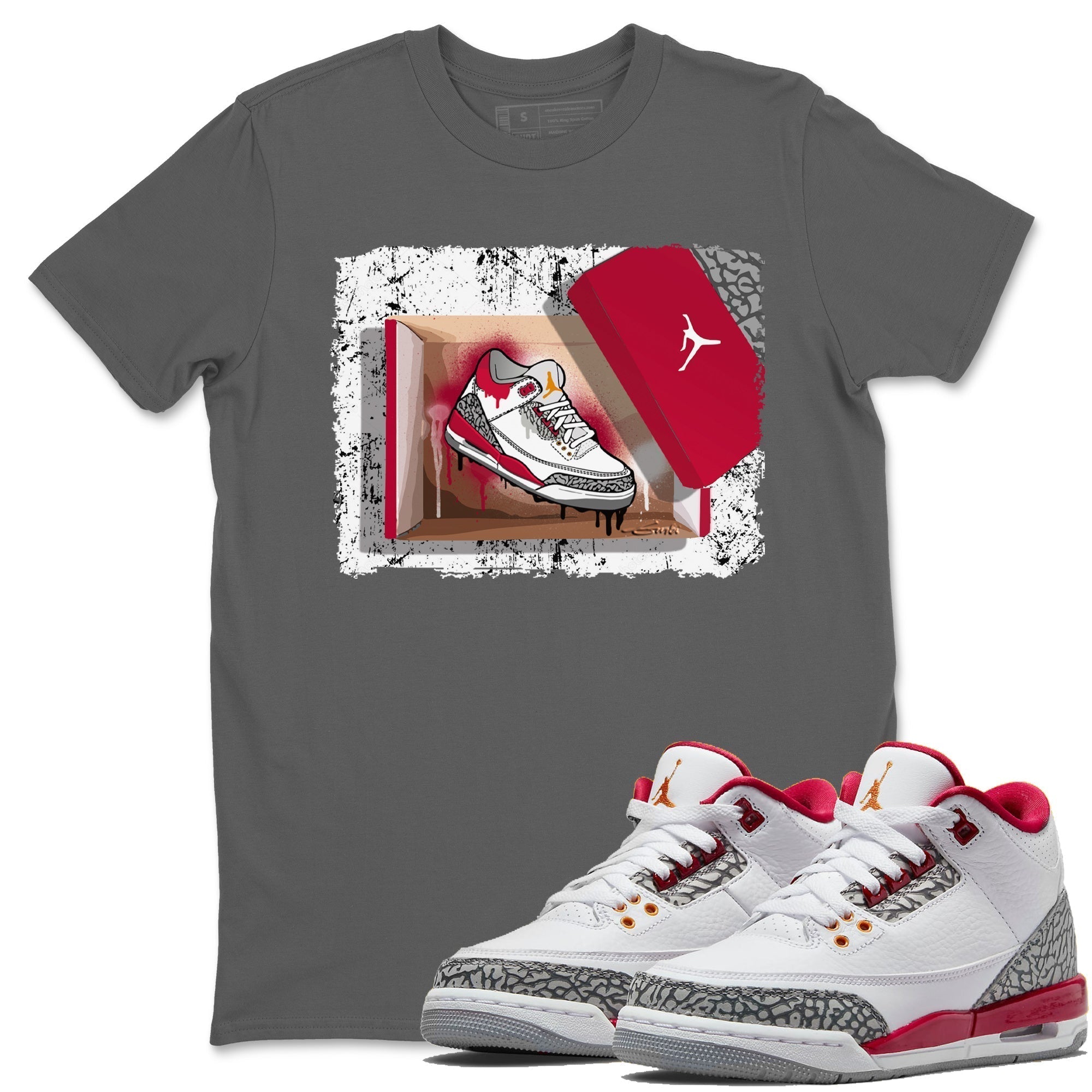 New Kicks Unisex Tops - Air Jordan 3 Cardinal
