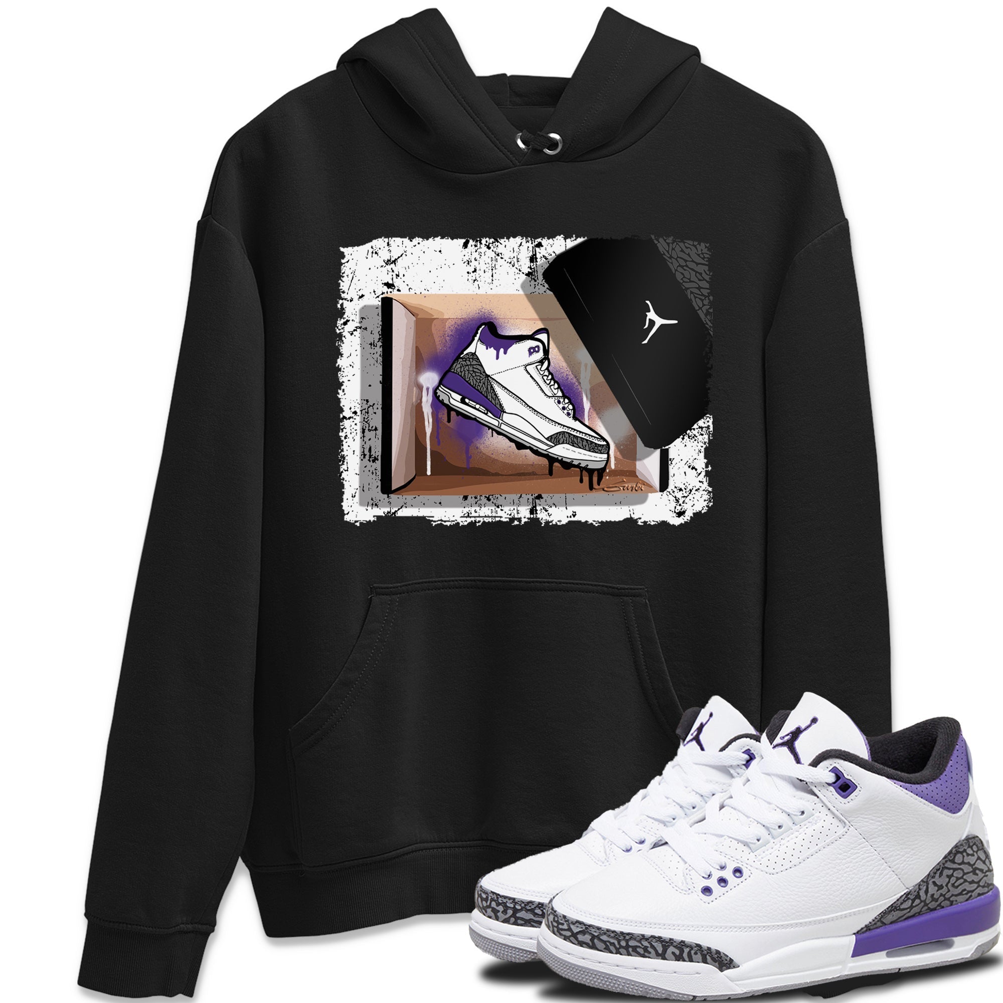 New Kicks Unisex Tops - Air Jordan 3 Dark Iris