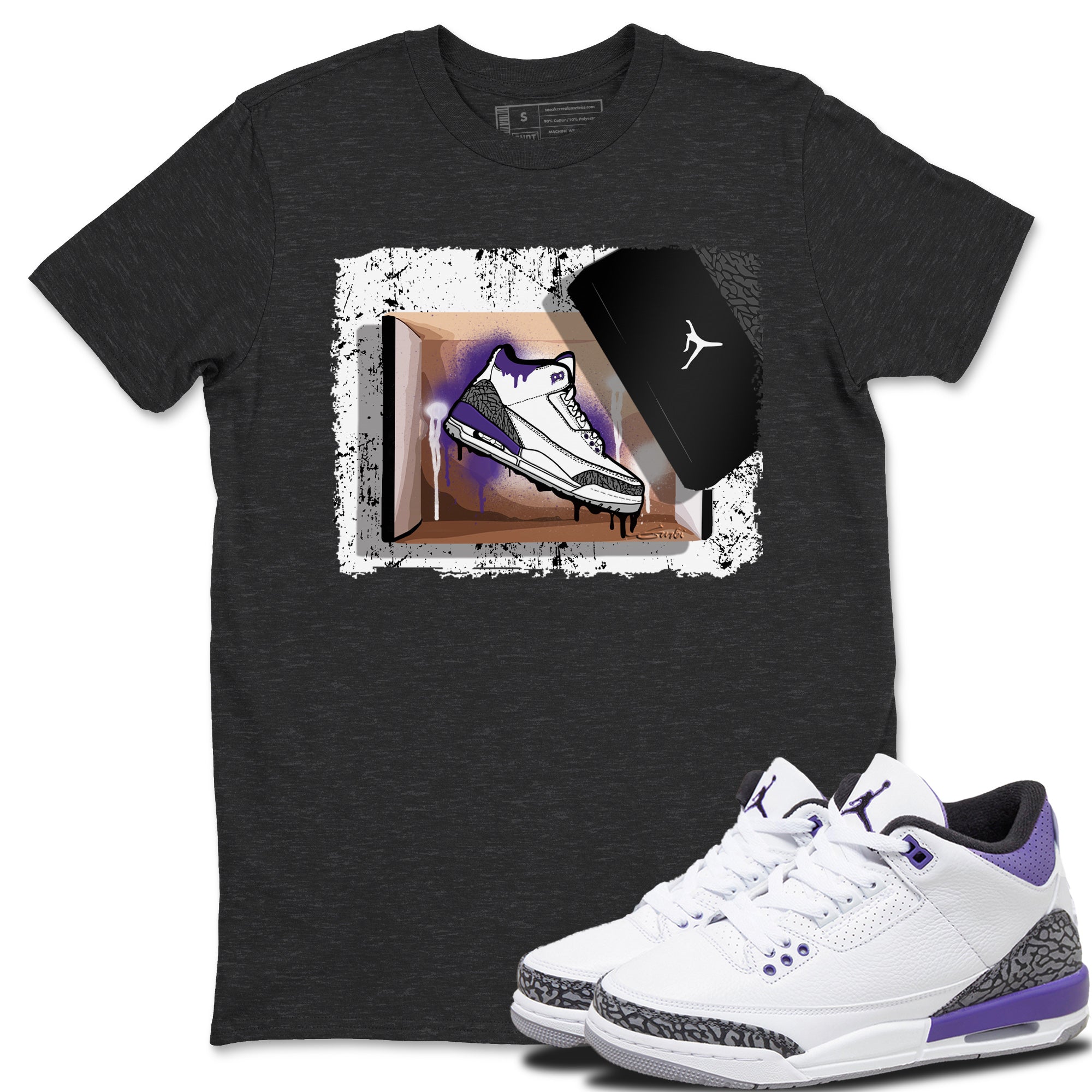 New Kicks Unisex Tops - Air Jordan 3 Dark Iris