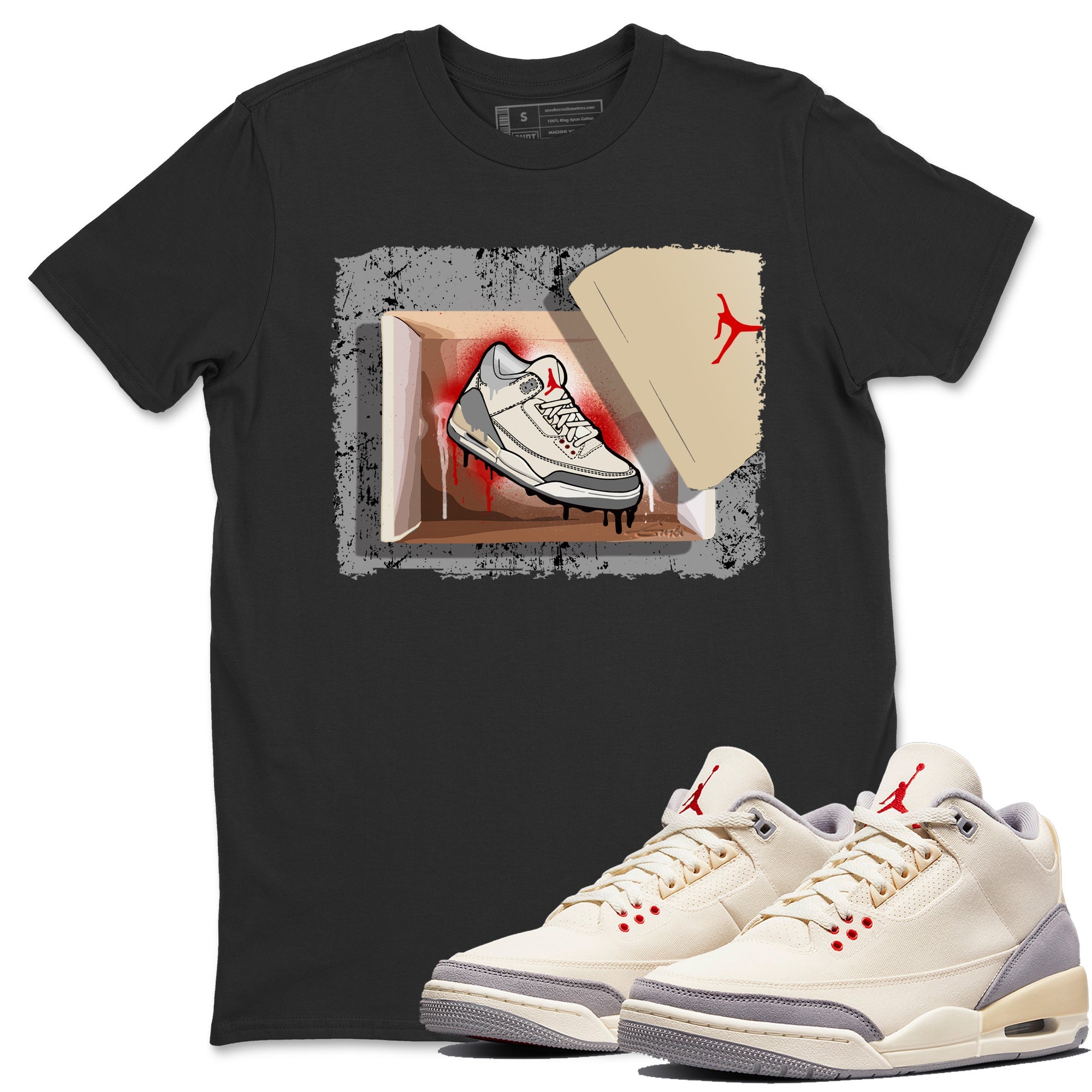 New Kicks Unisex Tops - Air Jordan 3 Muslin