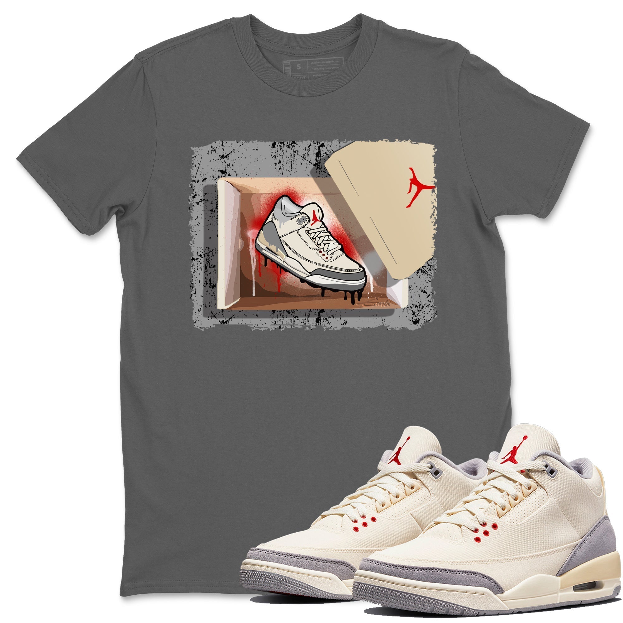 New Kicks Unisex Tops - Air Jordan 3 Muslin