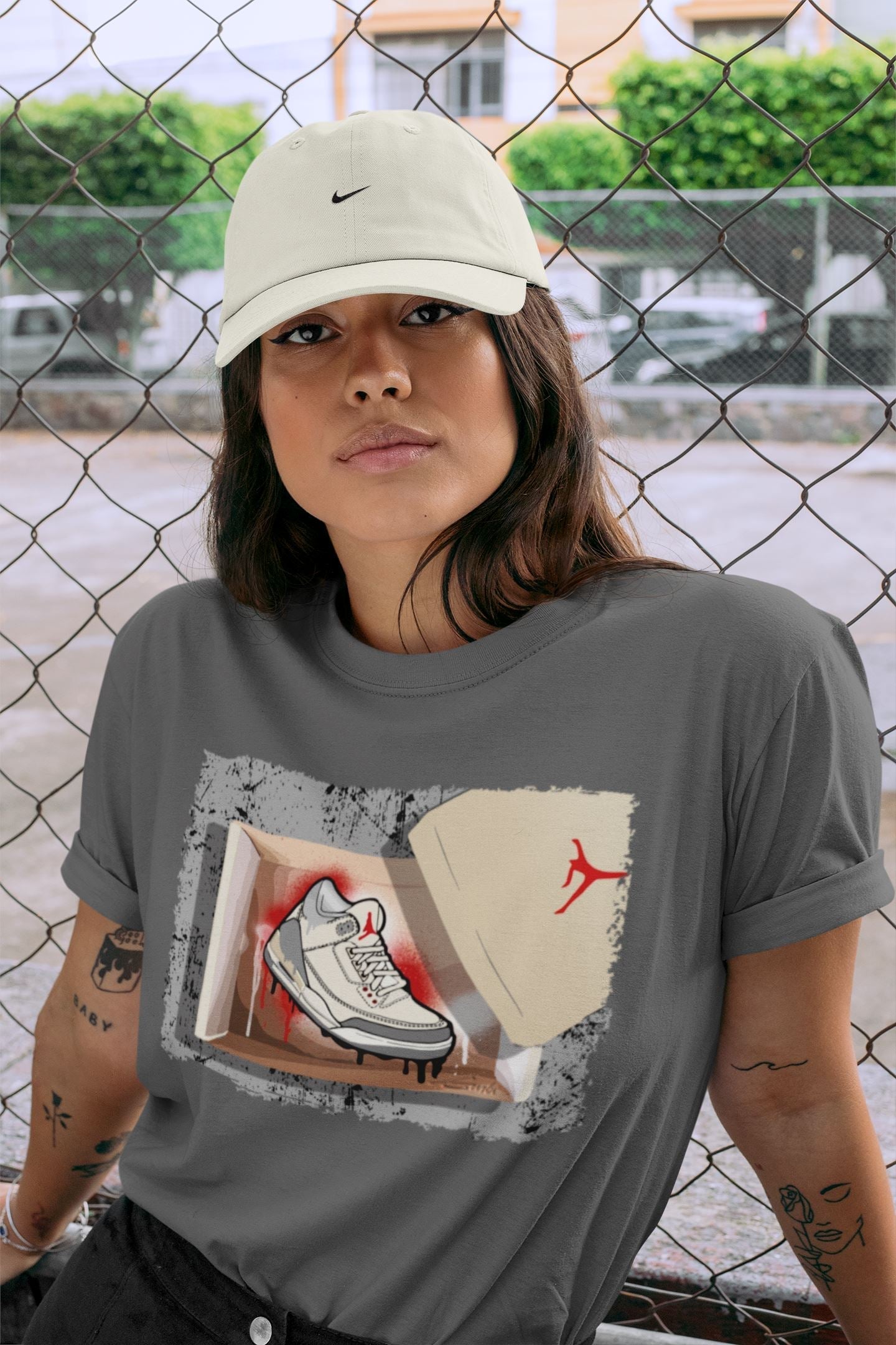 New Kicks Unisex Tops - Air Jordan 3 Muslin