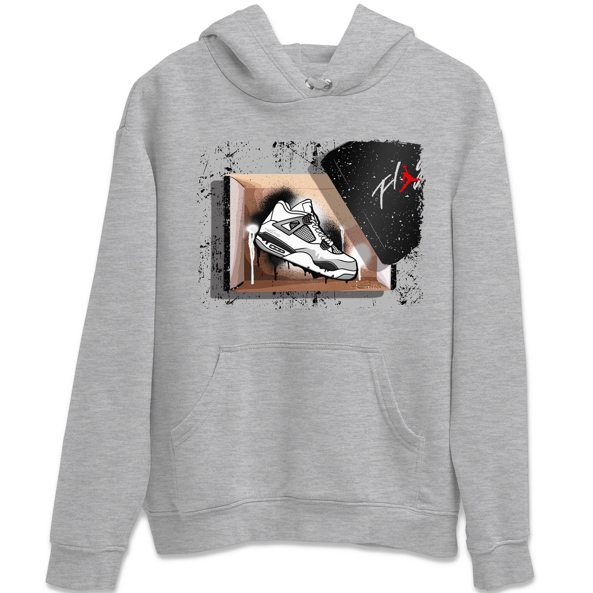 New Kicks Unisex Tops - Air Jordan 4 Military Black