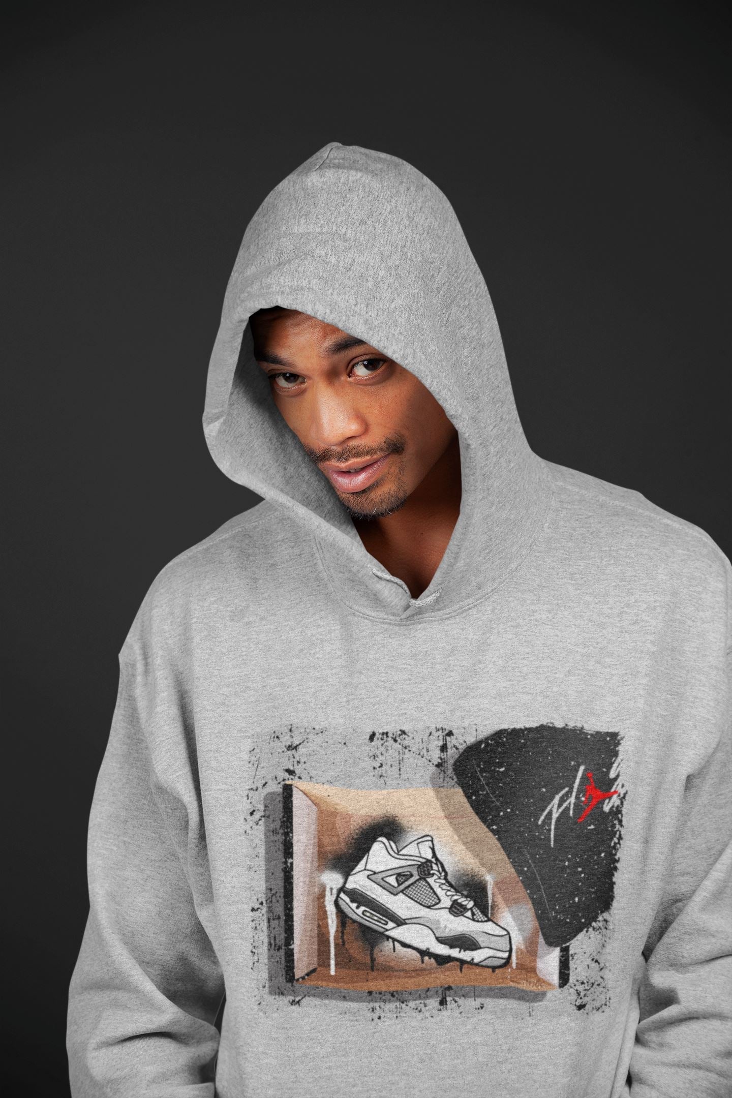 New Kicks Unisex Tops - Air Jordan 4 Military Black