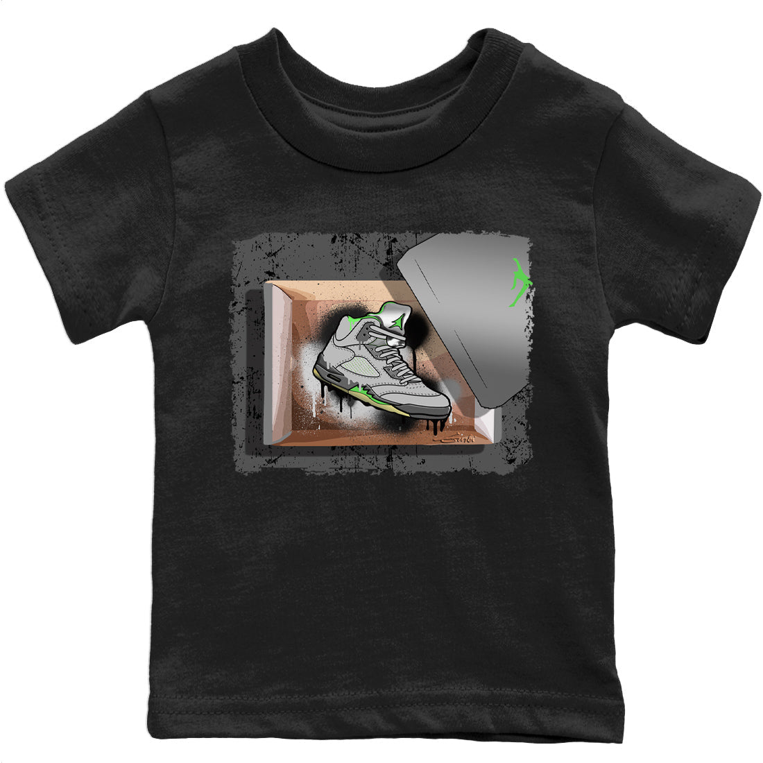New Kicks Kids Tops - Air Jordan 5 Green Bean
