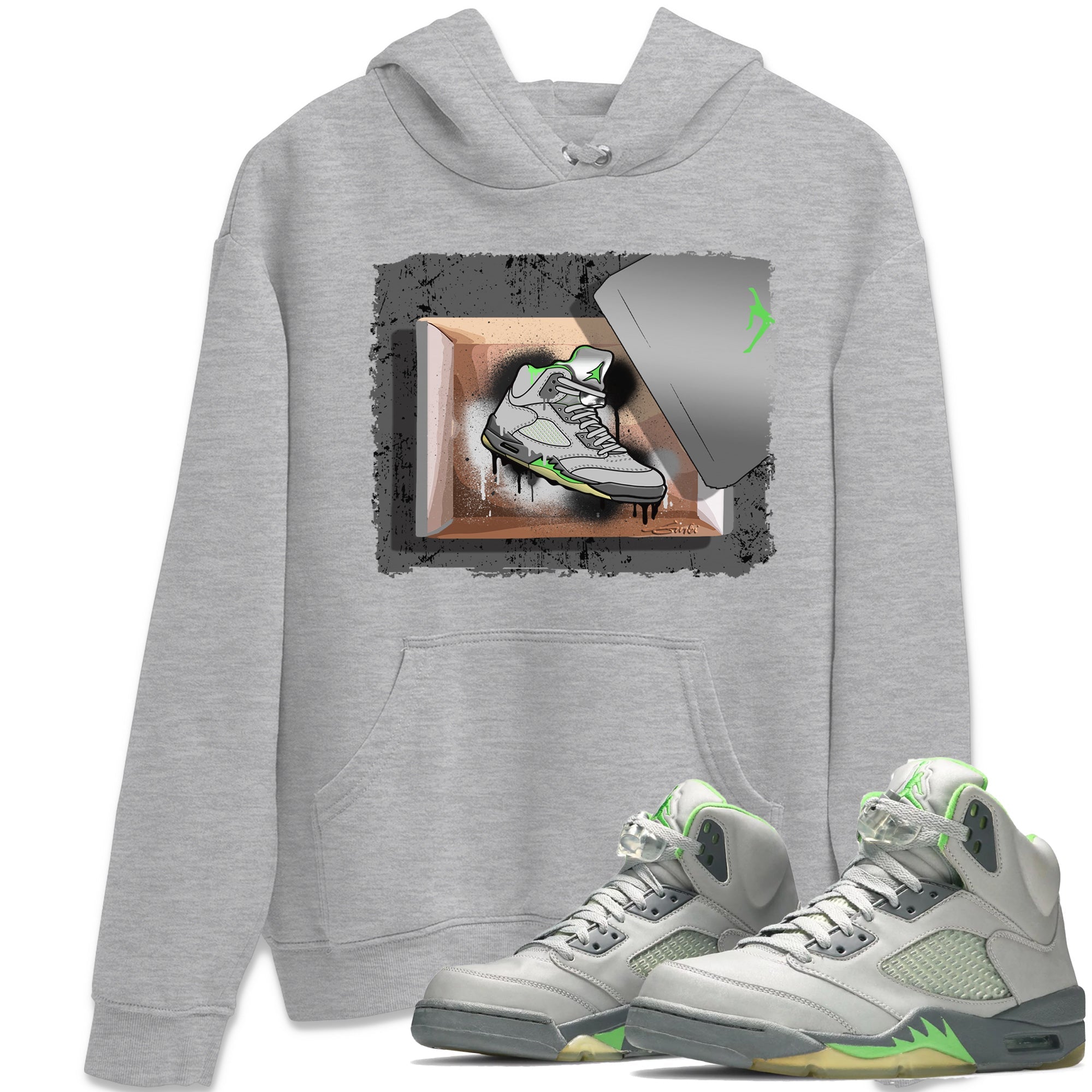 New Kicks Unisex Tops - Air Jordan 5 Green Bean
